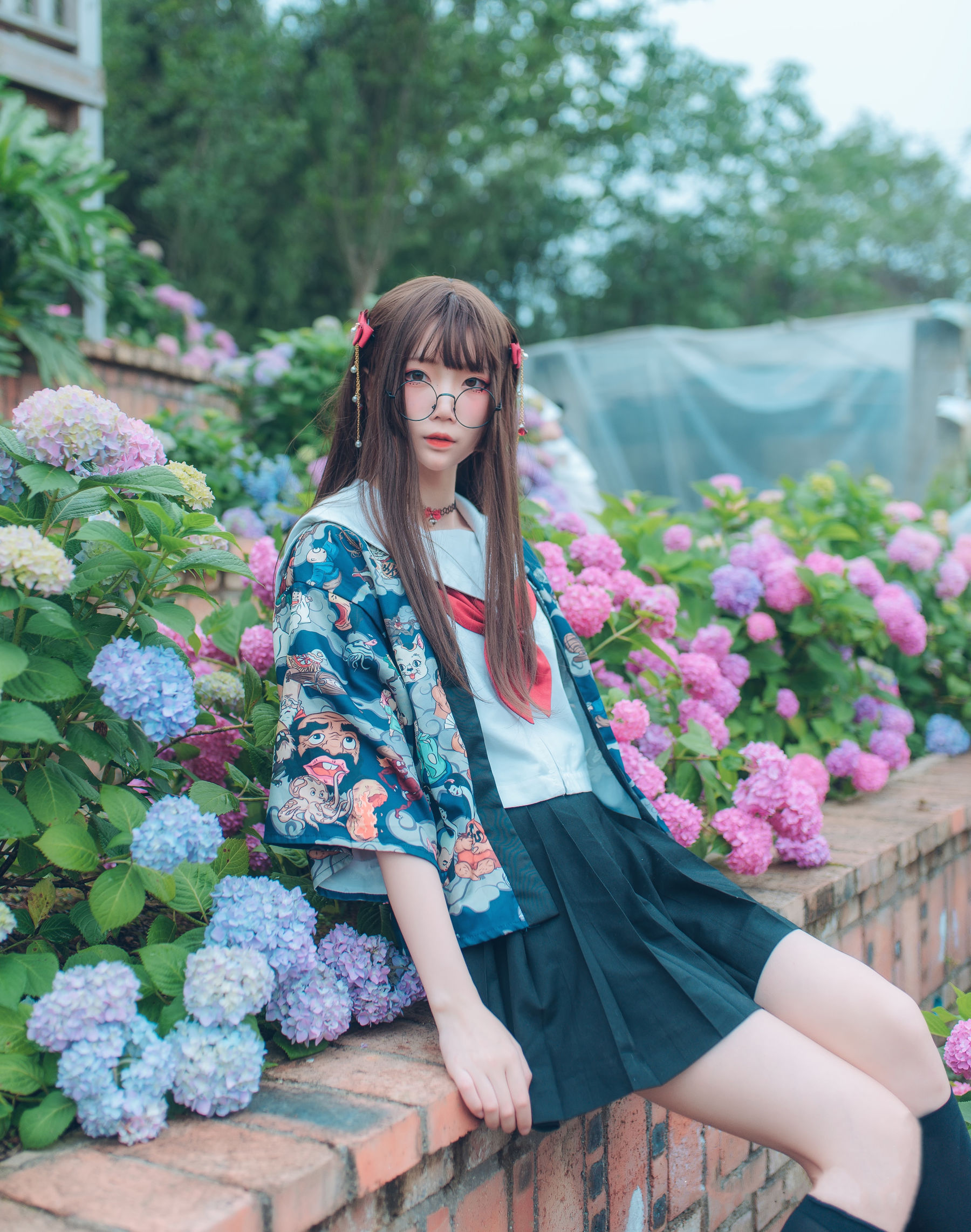 [Cosplay写真] 清纯少女五更百鬼 – 无尽夏日 [6P] - 秀人网免费无水印在线套图写真