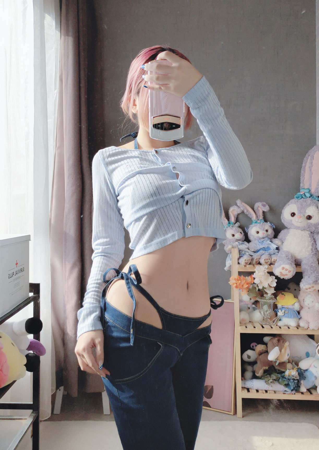 Cosplay日奈娇 – 牛仔裤 [80P] - 秀人网免费无水印在线套图写真