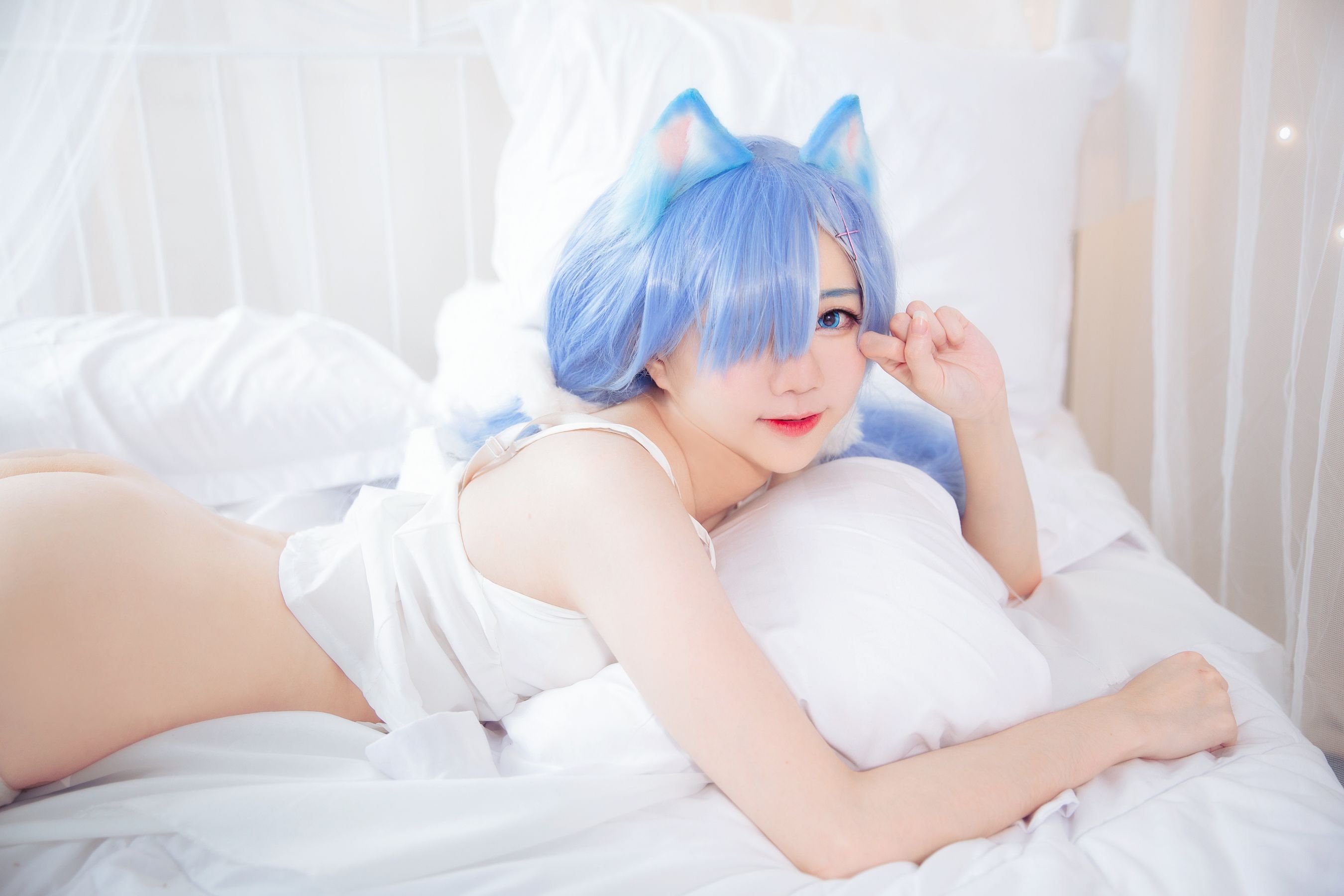 Sally Dorasnow – Rem White Kitty [49P] - 秀人网免费无水印在线套图写真