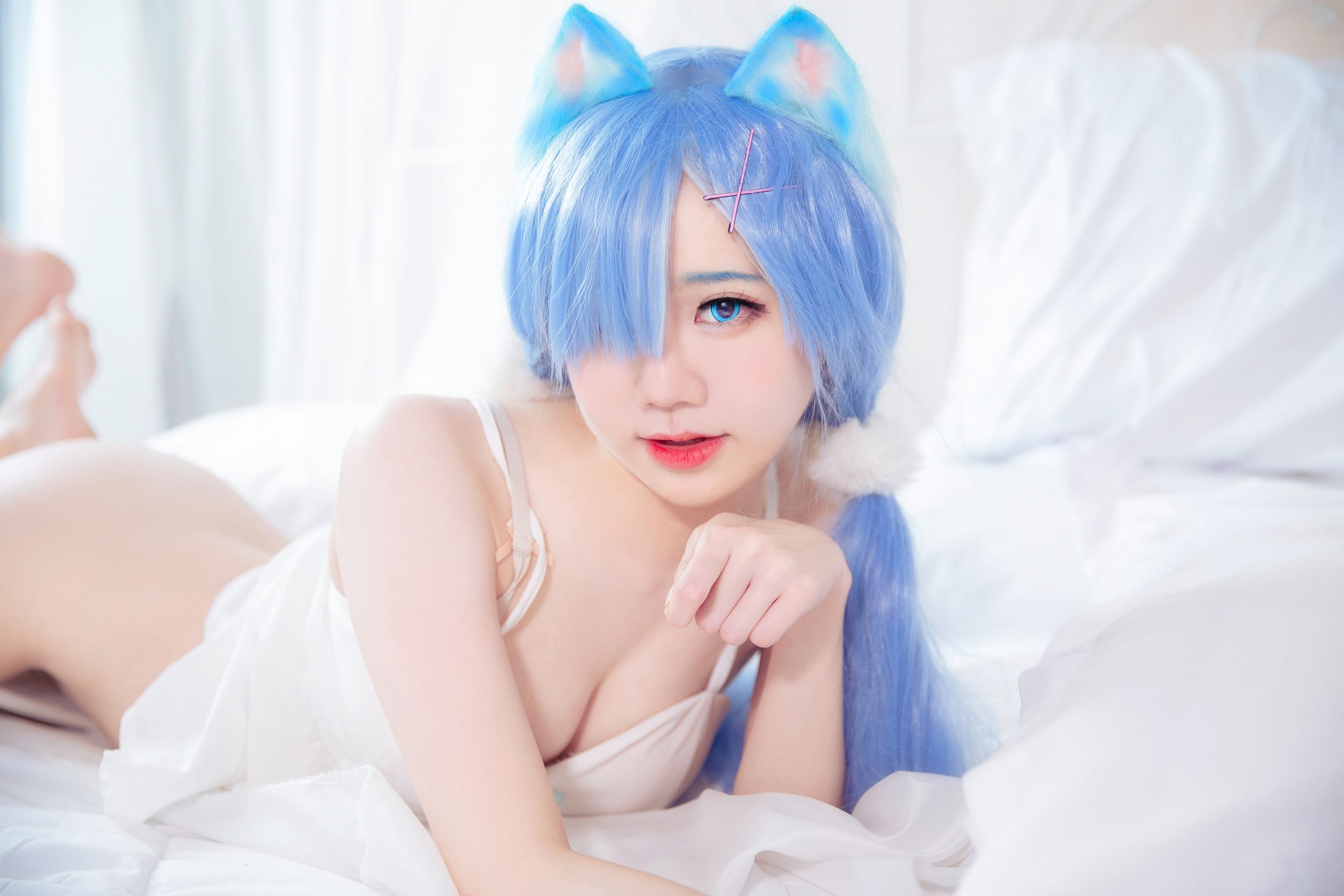Sally Dorasnow – Rem White Kitty [49P] - 秀人网免费无水印在线套图写真