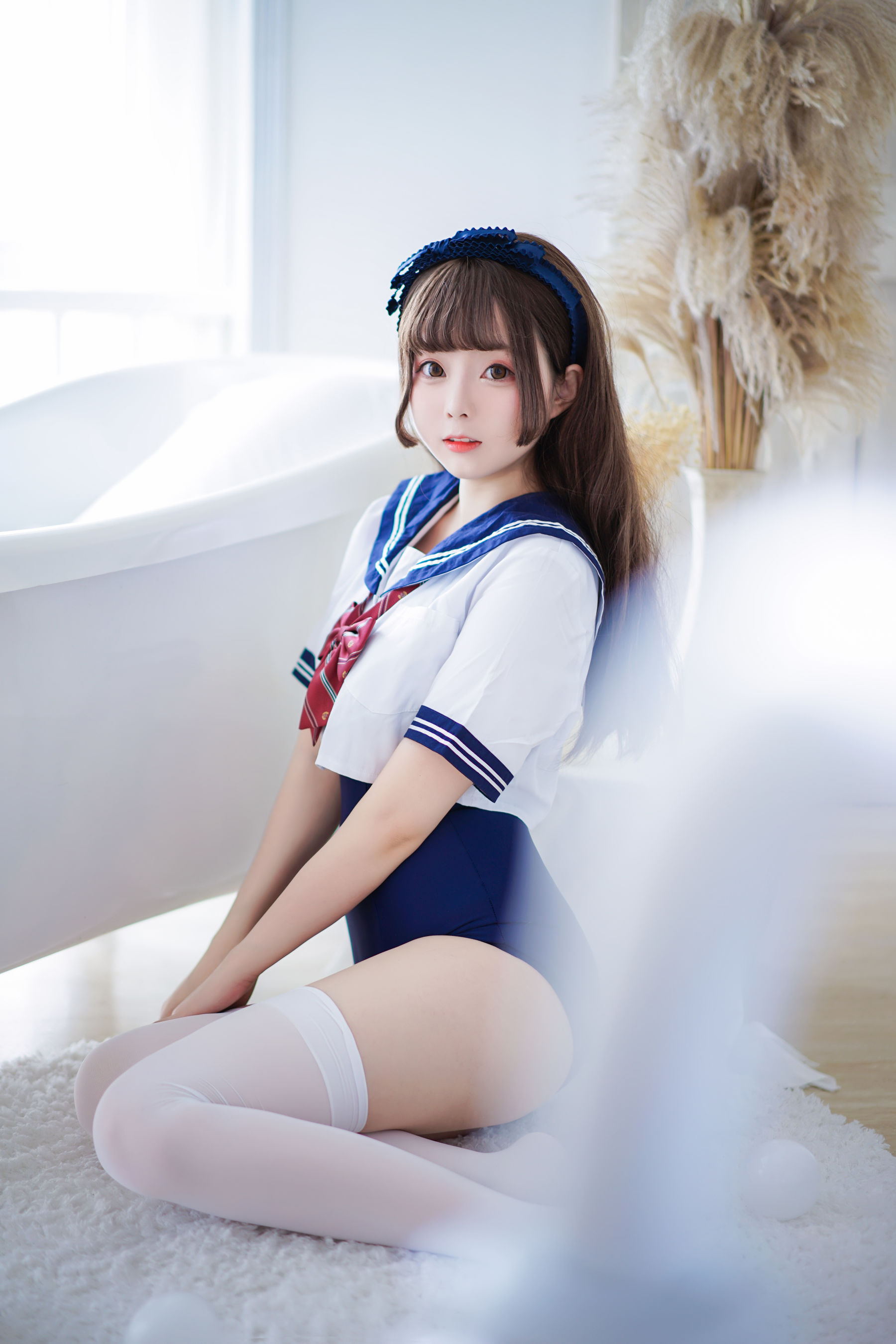 Cosplay日奈娇 – 制服死库水 [40P] - 秀人网免费无水印在线套图写真