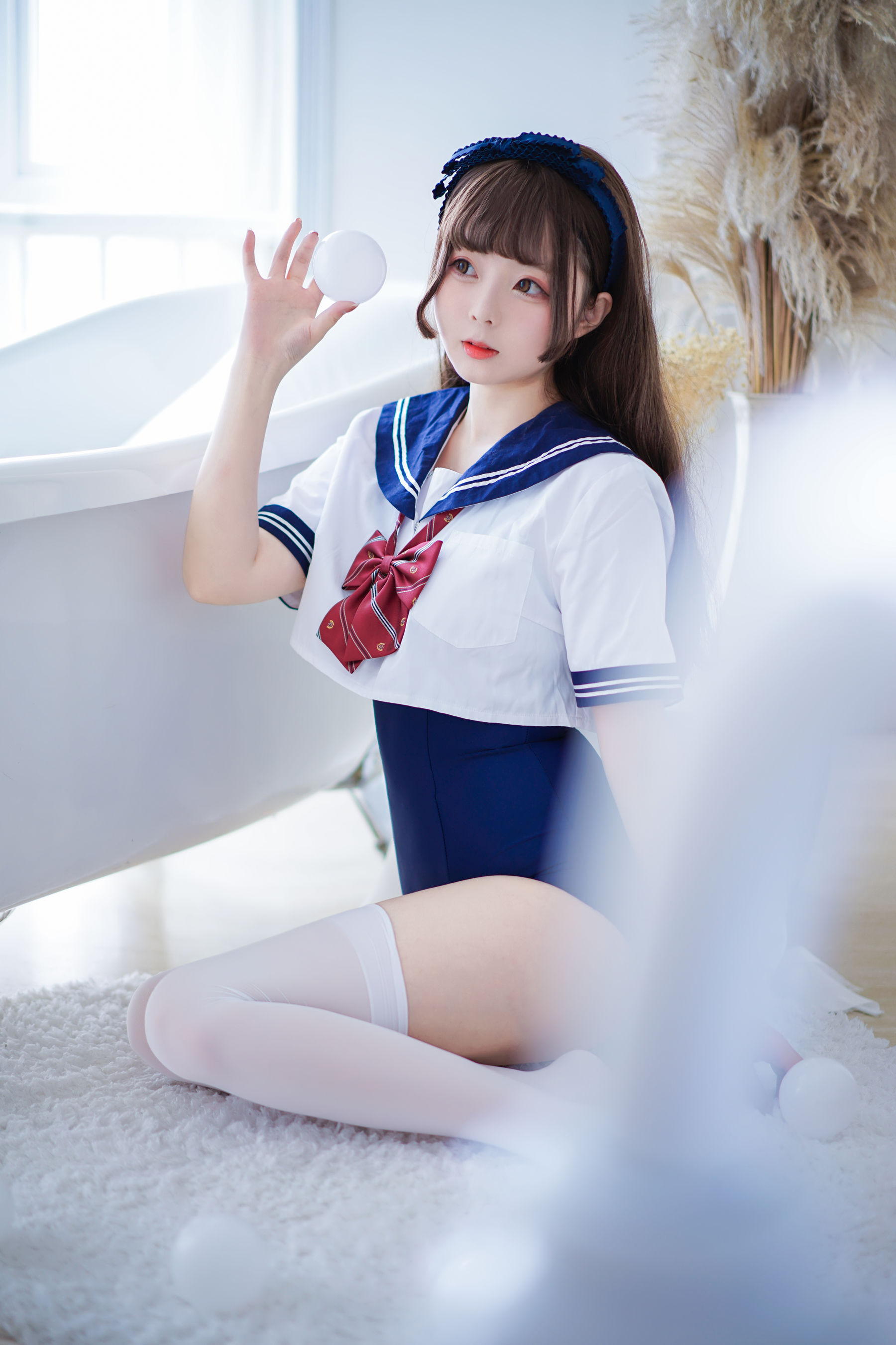 Cosplay日奈娇 – 制服死库水 [40P] - 秀人网免费无水印在线套图写真