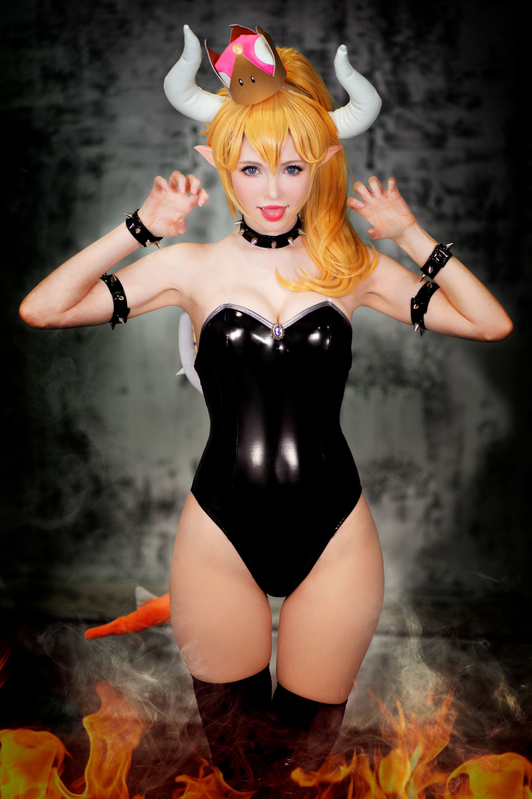 Peach milky – Bowsette [10P] - 秀人网免费无水印在线套图写真