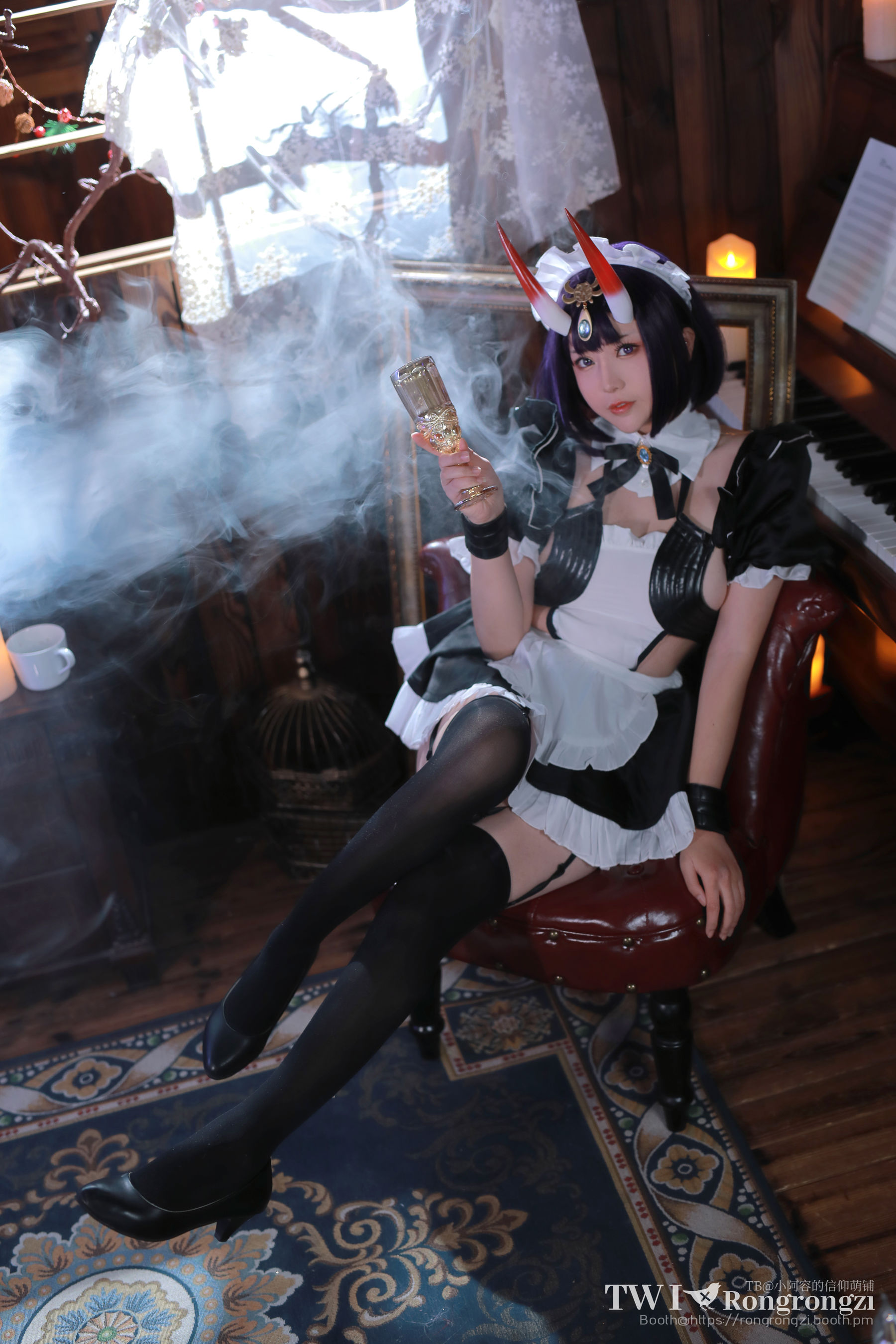 小容仔咕咕咕 – 酒吞童子女仆 [46P] - 秀人网免费无水印在线套图写真