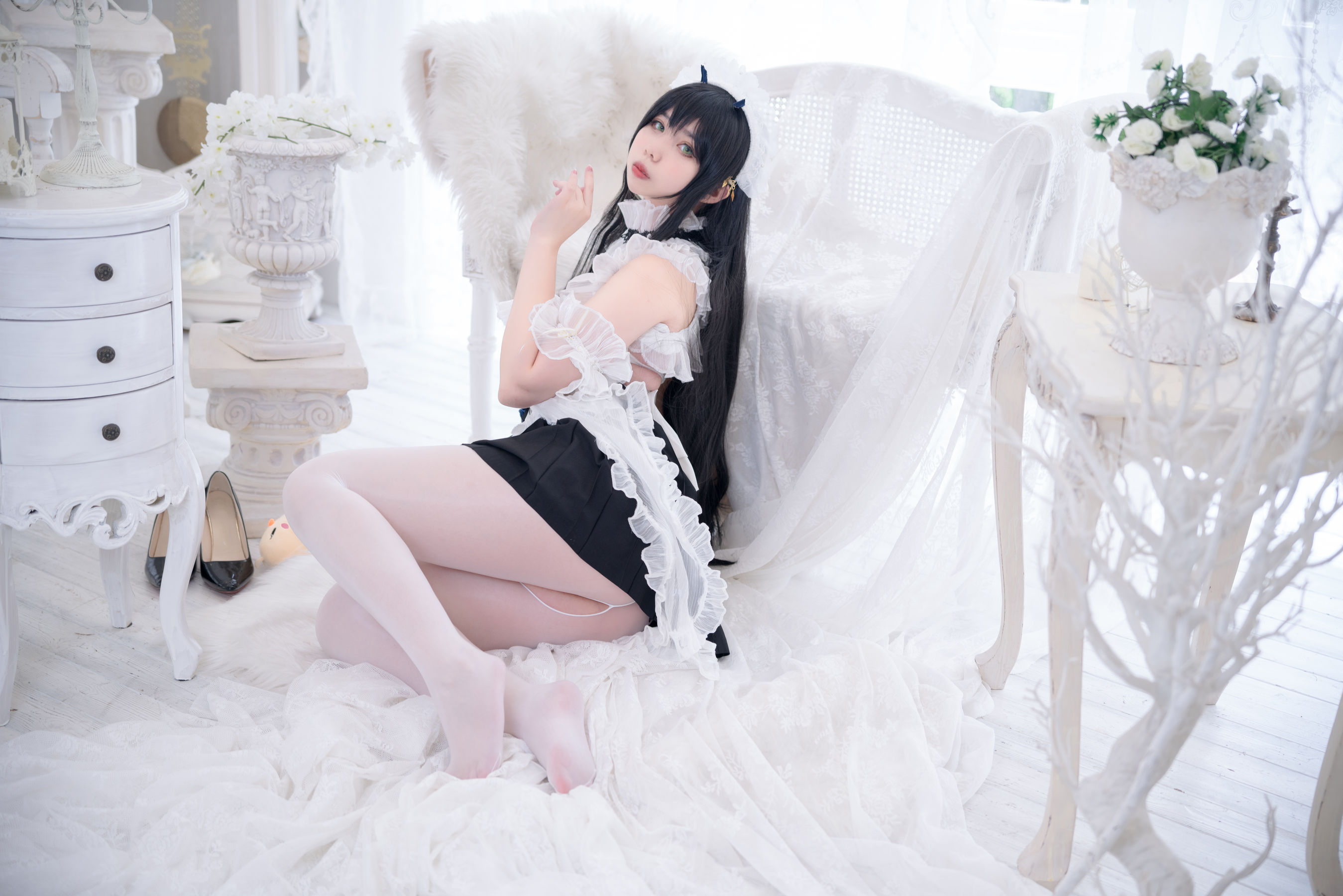 Meroko_魅瞳 – 碧蓝航线 不挠女仆没干劲的小姐姐 [53P] - 秀人网免费无水印在线套图写真