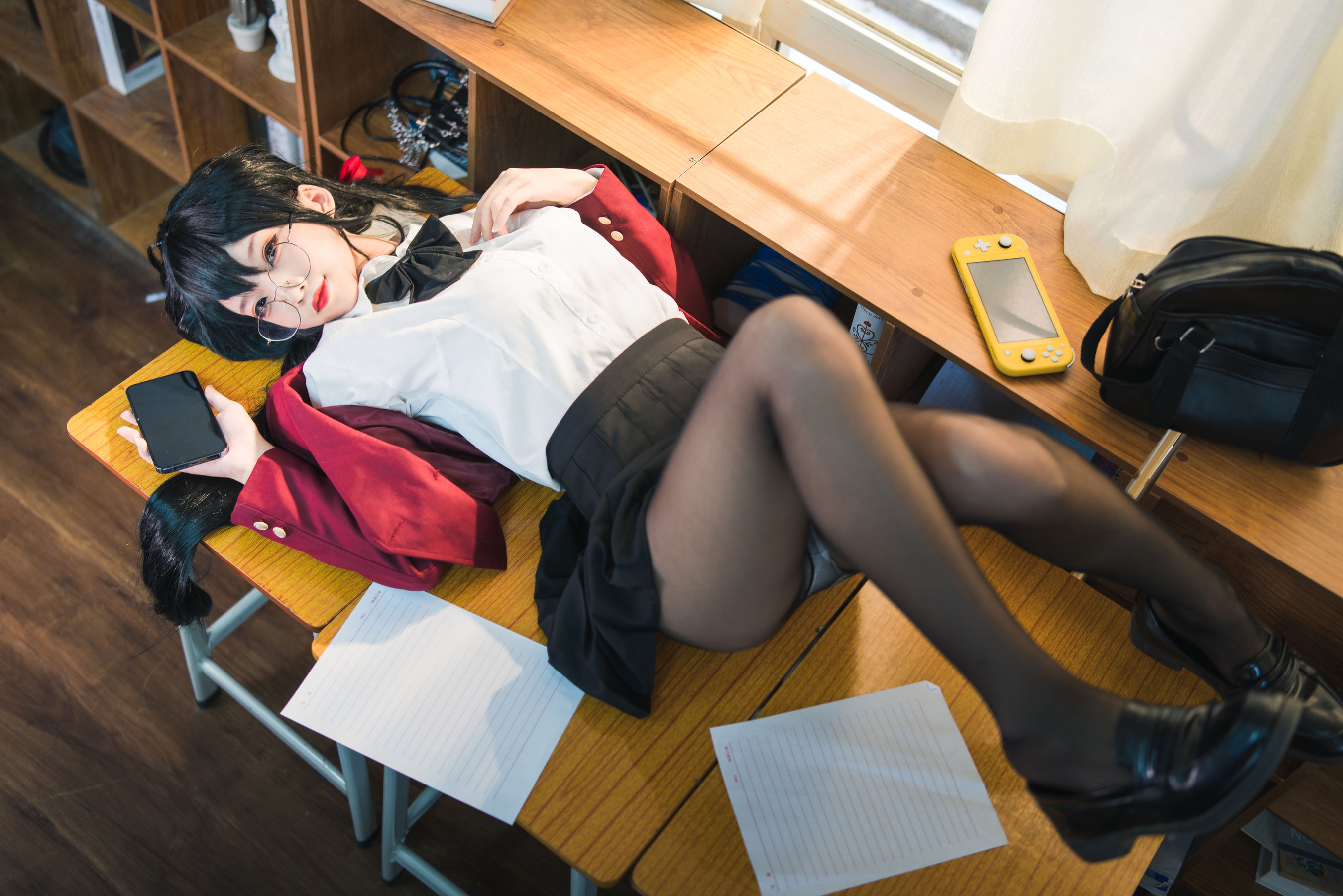 狐玖玖 – 碧蓝航线 大凤JK [20P] - 秀人网免费无水印在线套图写真