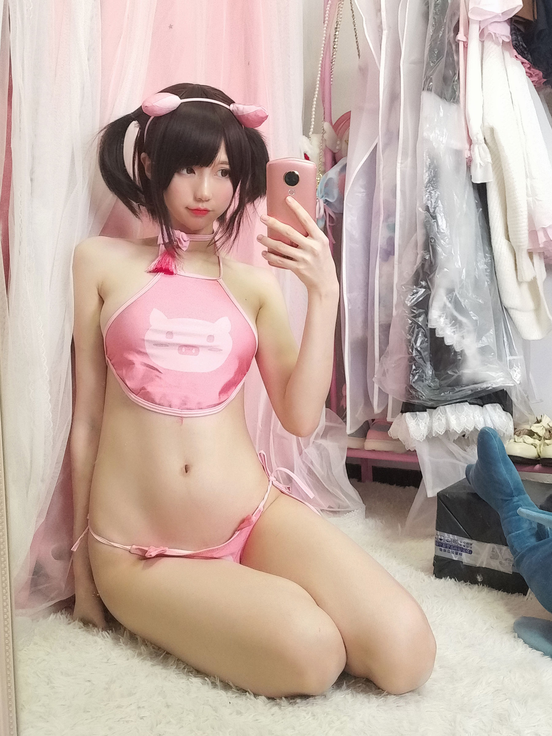 NAGISA魔物喵[fantia] – Pink pig [15P] - 秀人网免费无水印在线套图写真