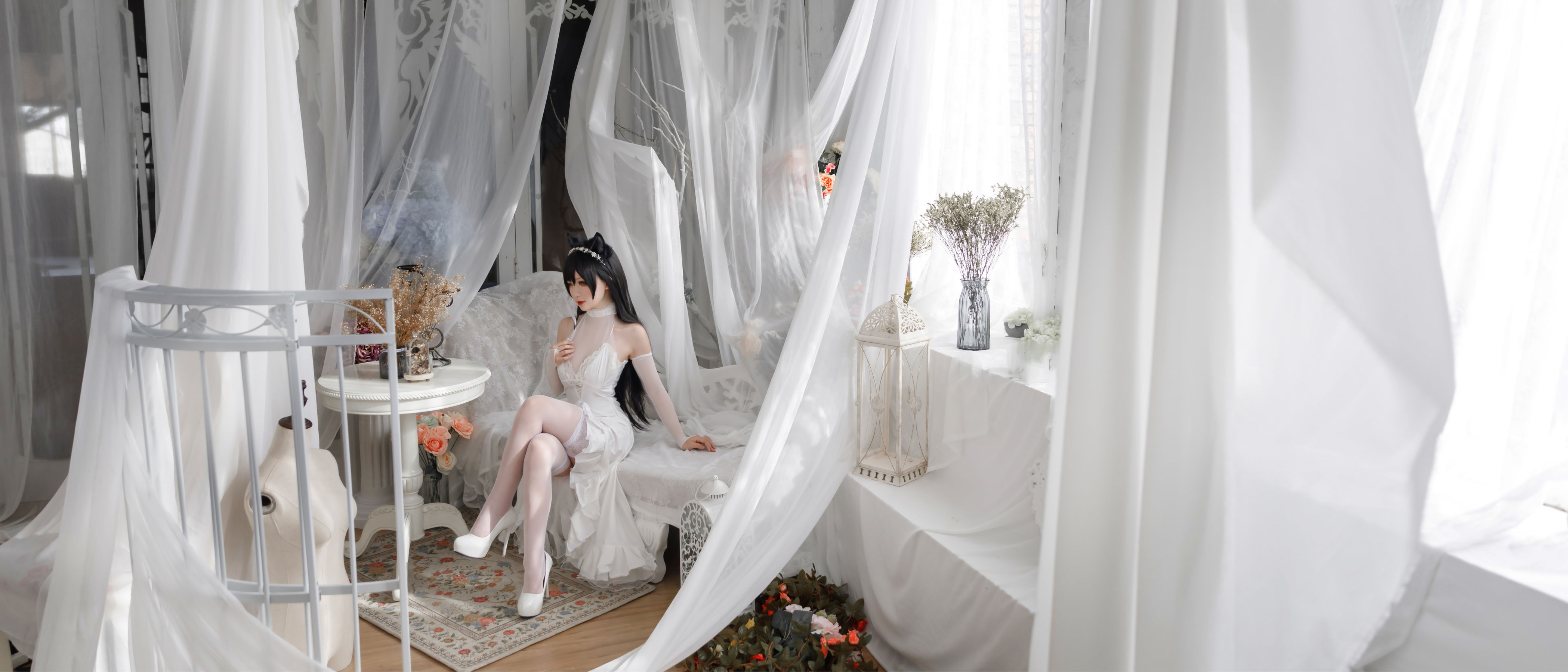 动漫博主樱落酱w – 爱宕花嫁 [19P] - 秀人网免费无水印在线套图写真