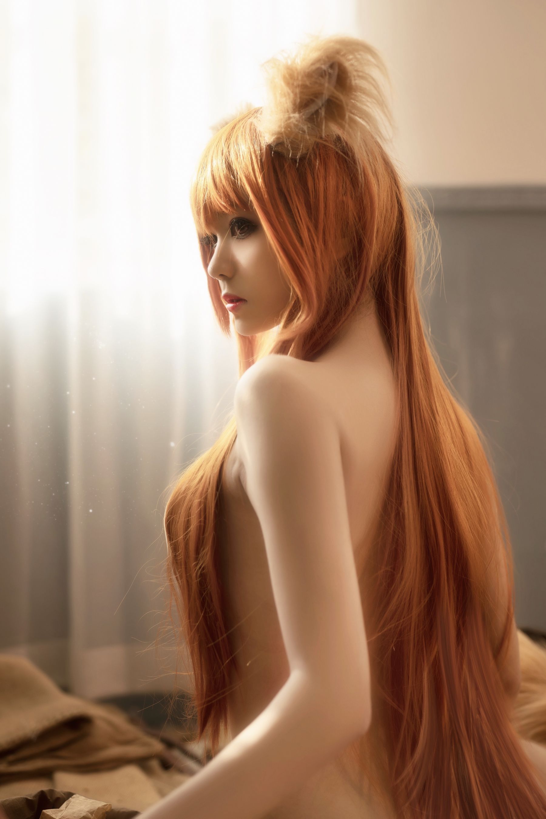 动漫博主南桃Momoko 赫萝裸体 [14P] - 秀人网免费无水印在线套图写真