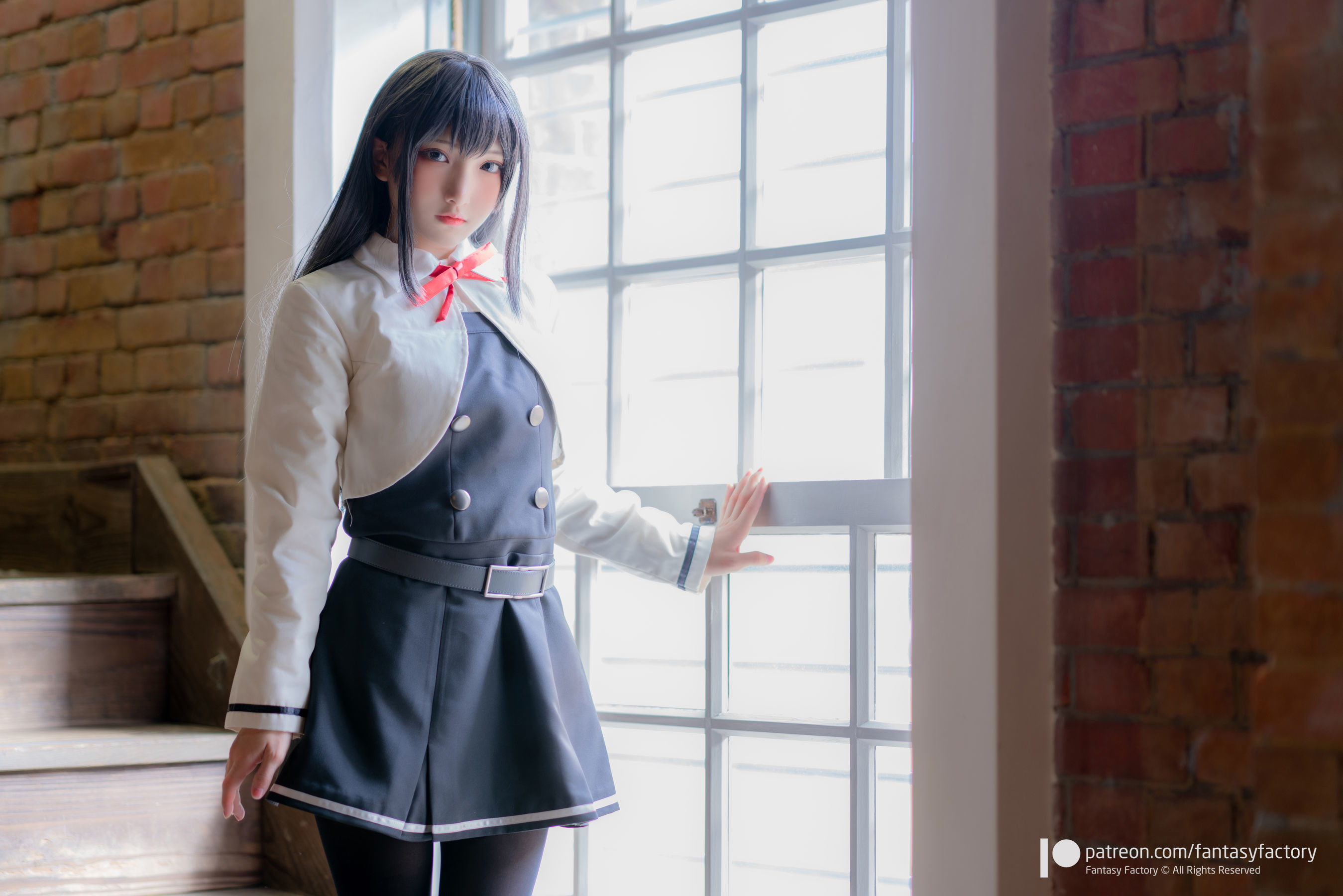 小丁Cosplay 2020.01 [Fantasy Factory] 黑丝 和服 JK [89P] - 秀人网免费无水印在线套图写真