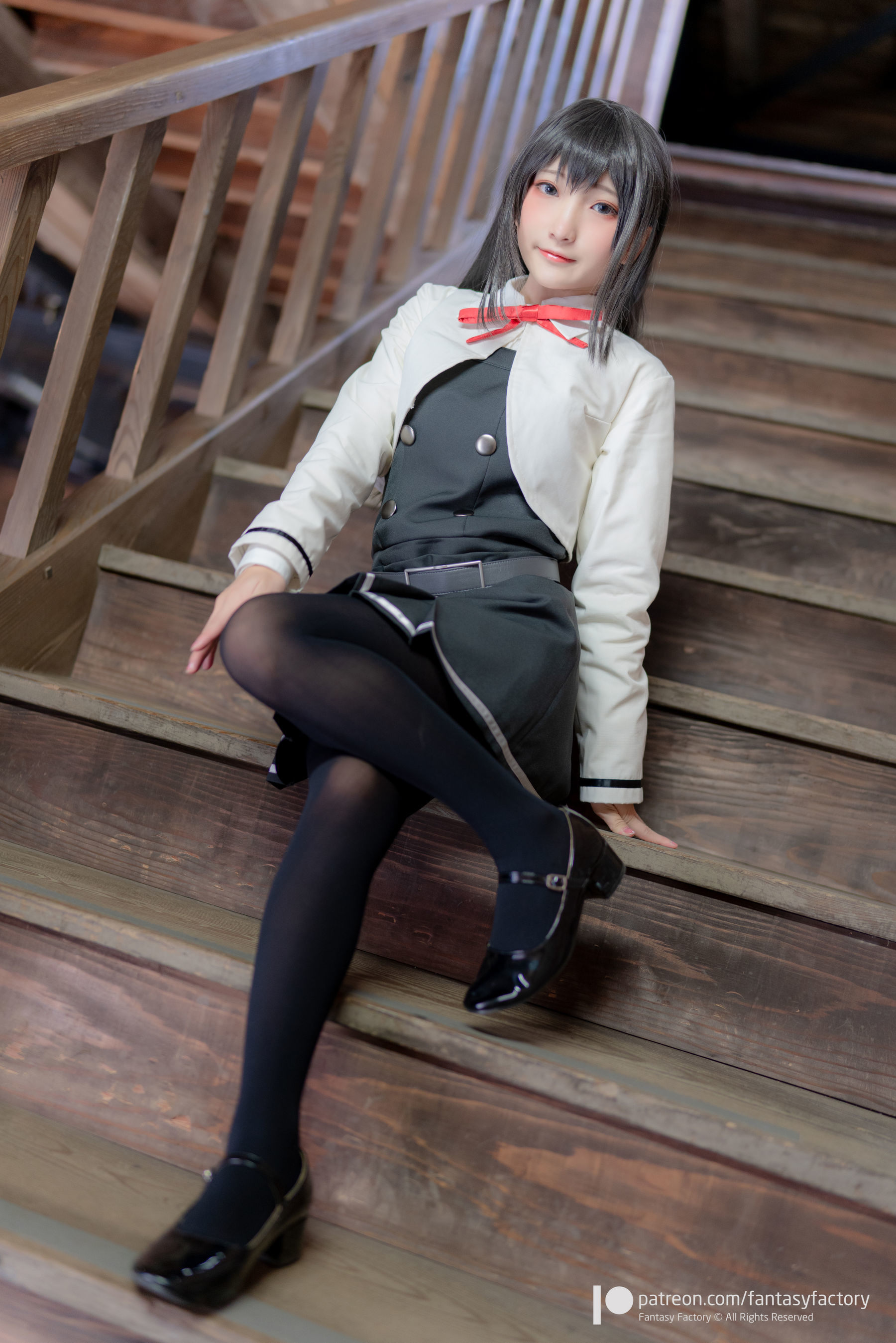 小丁Cosplay 2020.01 [Fantasy Factory] 黑丝 和服 JK [89P] - 秀人网免费无水印在线套图写真