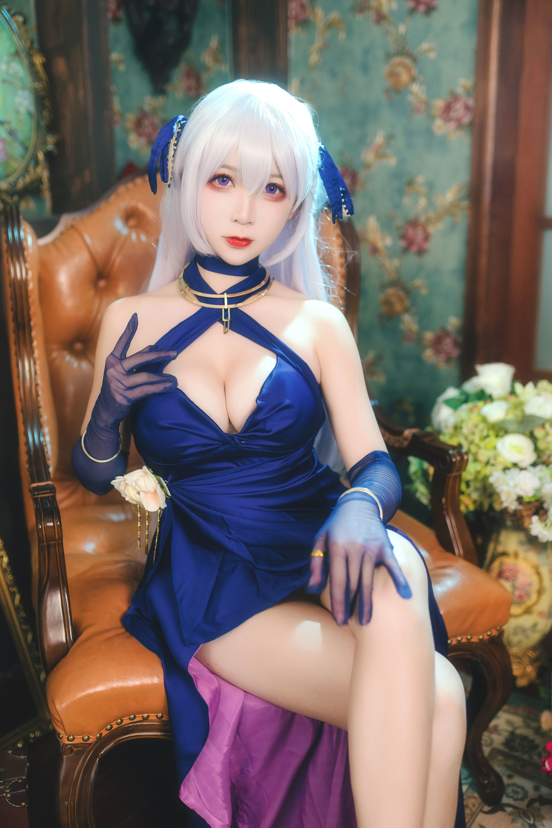 动漫博主樱落酱w 贝法礼服 [12P] - 秀人网免费无水印在线套图写真