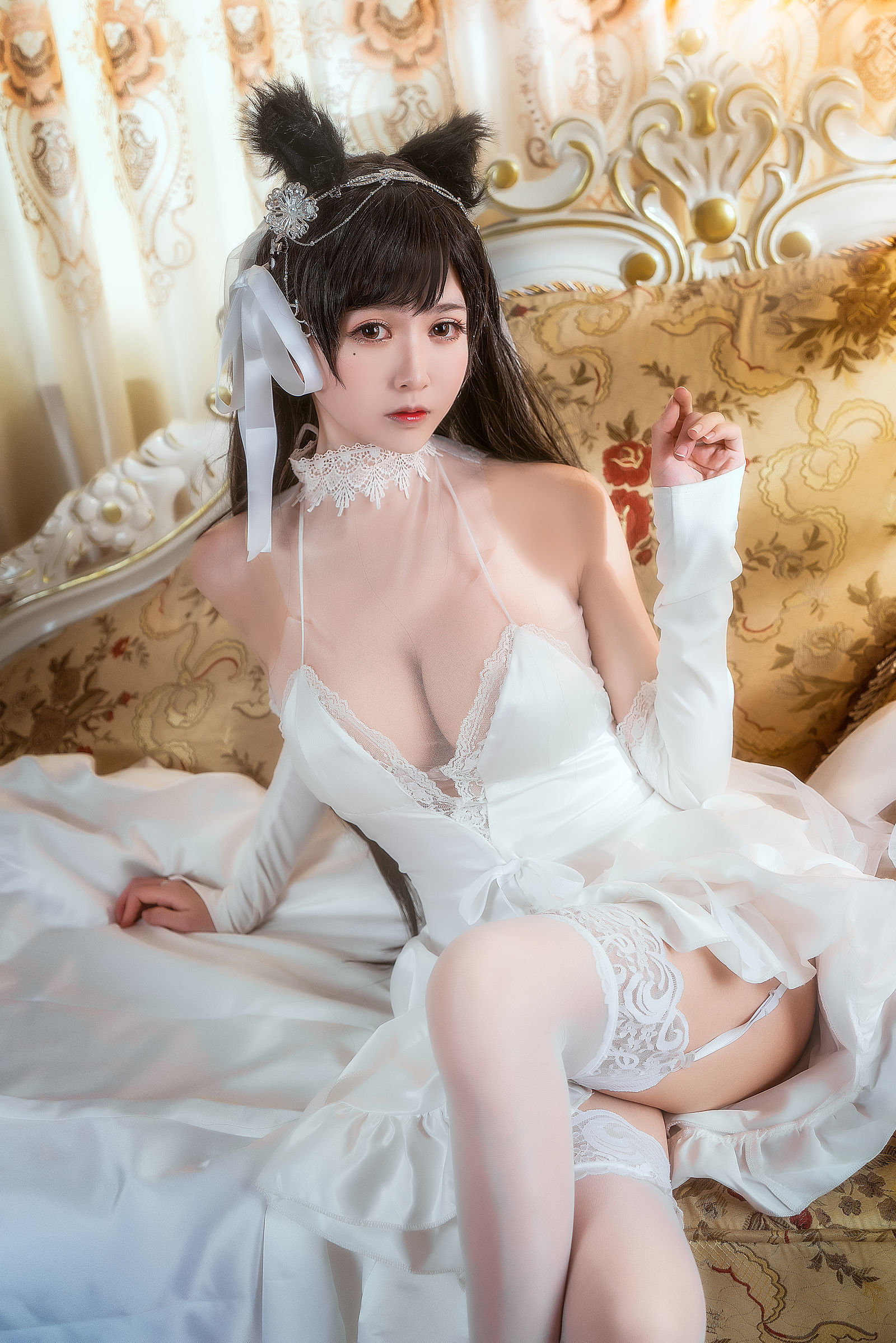 [萝莉COS] 鳗鱼霏儿 – 碧蓝航线 爱宕 [23P] - 秀人网免费无水印在线套图写真