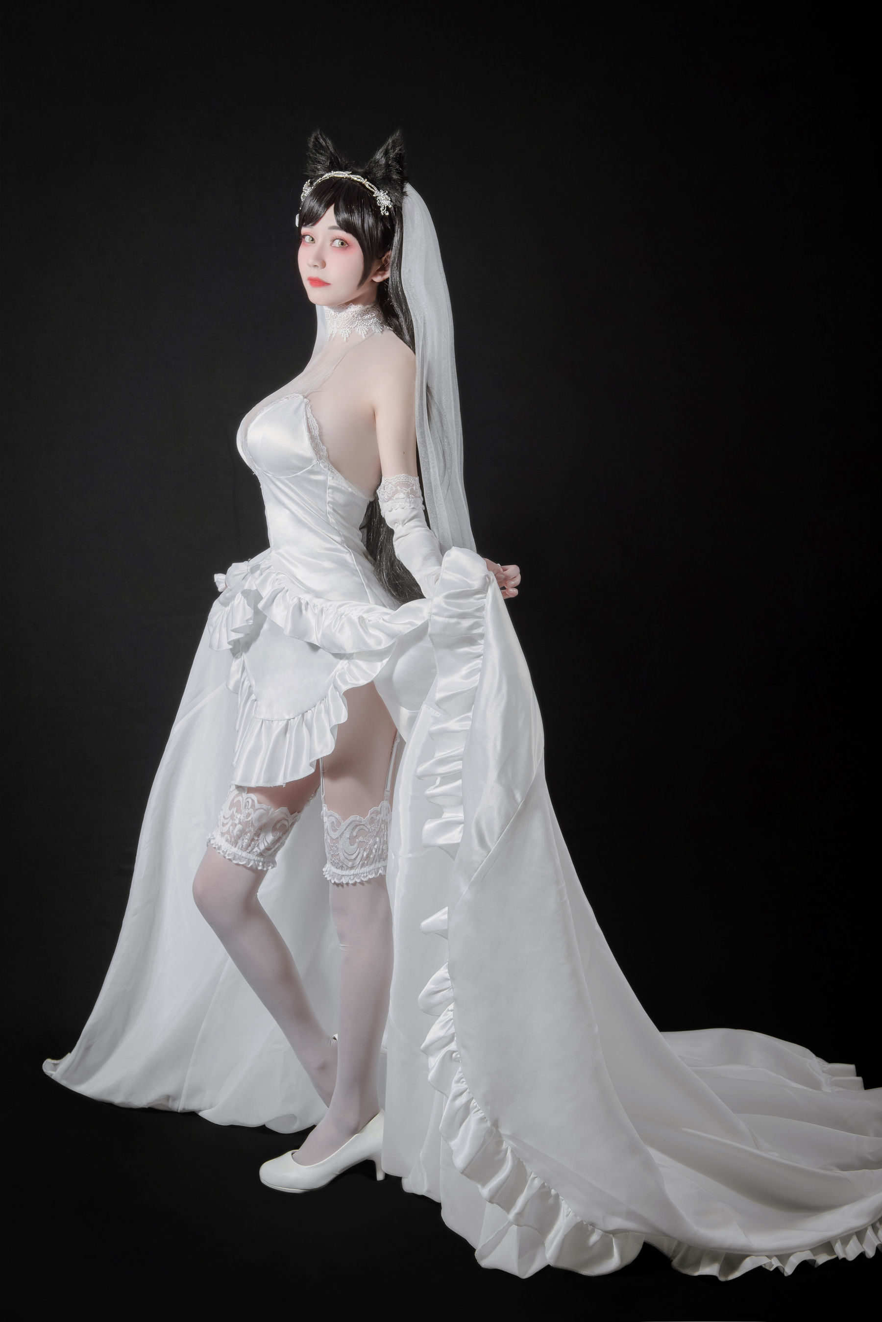 [萝莉COS] 小妖精你的负卿 – 爱宕花嫁 [9P] - 秀人网免费无水印在线套图写真