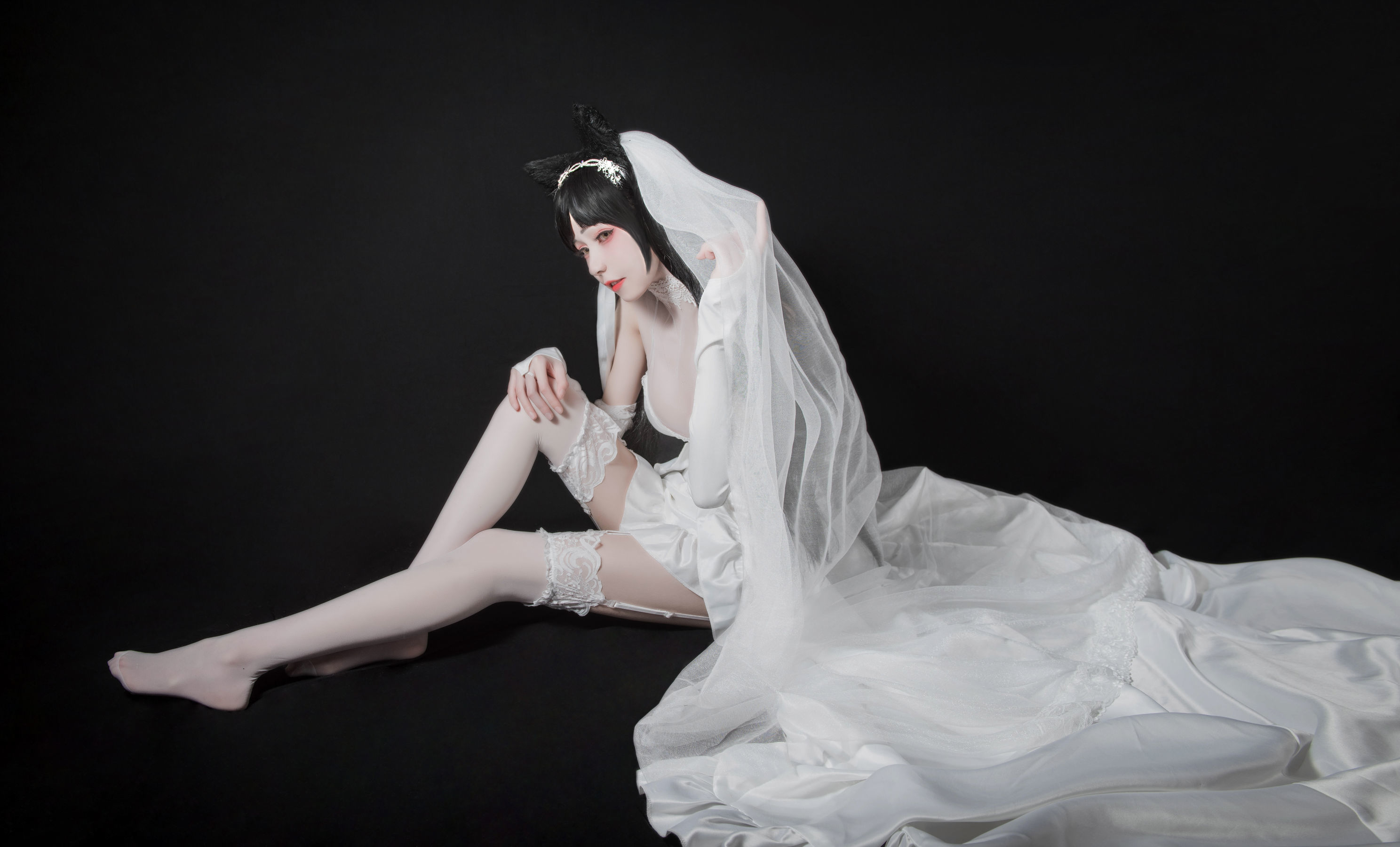 [萝莉COS] 小妖精你的负卿 – 爱宕花嫁 [9P] - 秀人网免费无水印在线套图写真