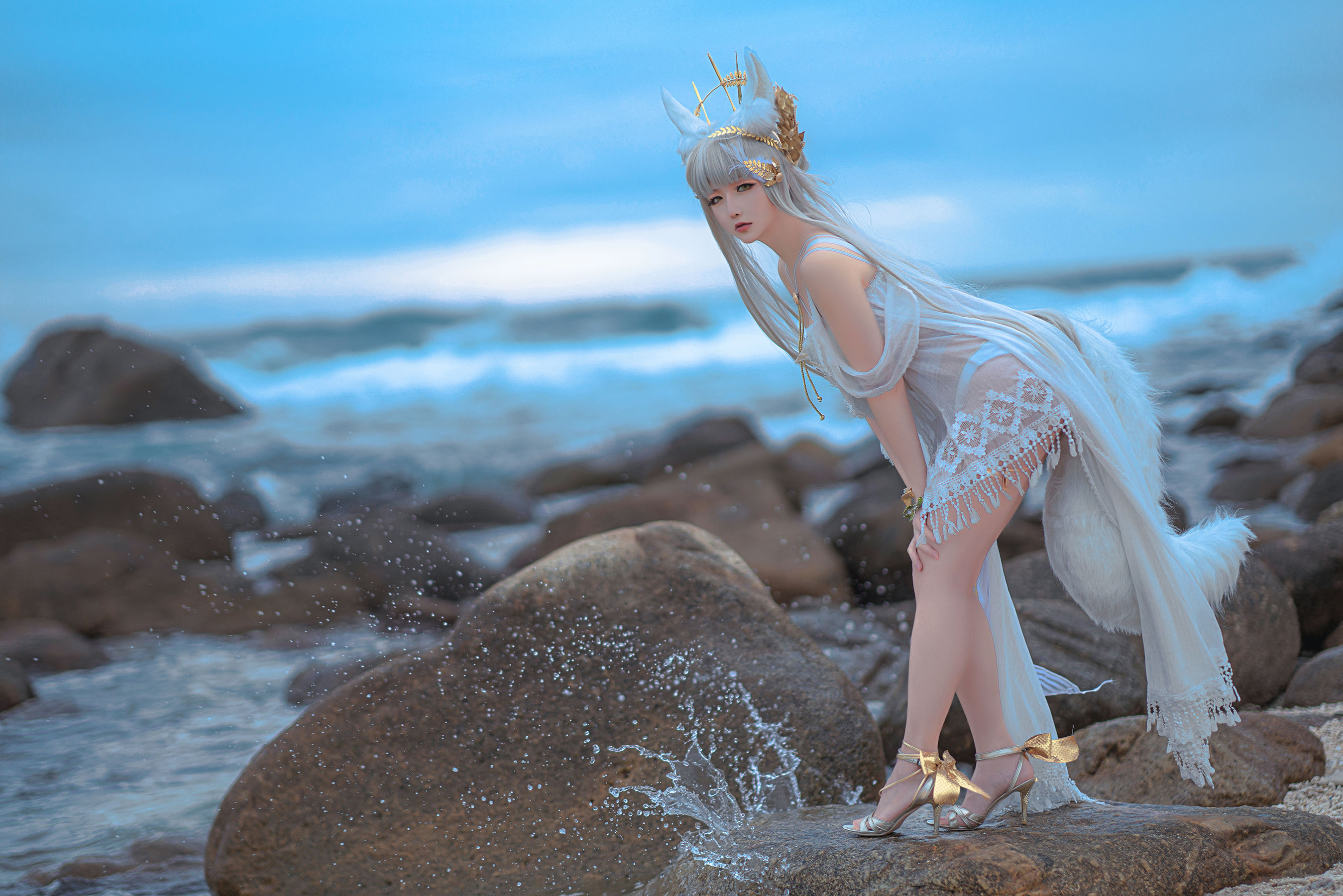 Coser小姐姐星之迟迟 – 明日方舟《白金》 [21P] - 秀人网免费无水印在线套图写真