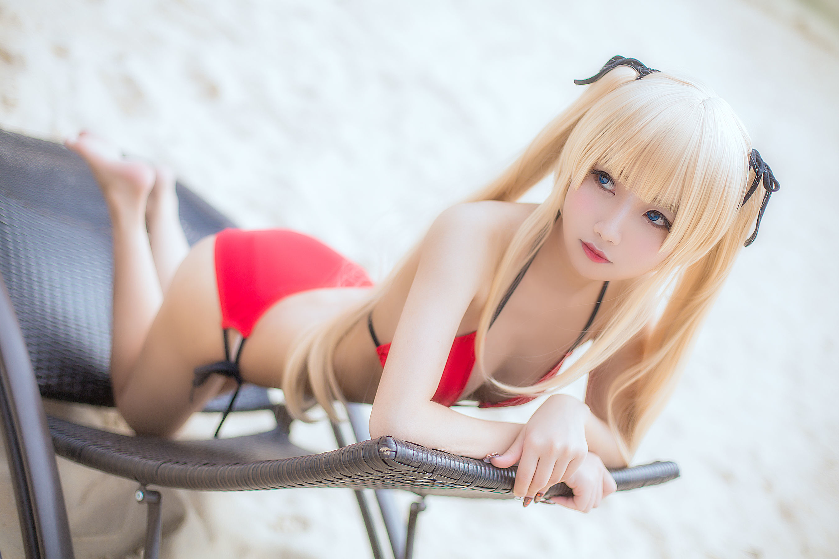 [萝莉COS] 鬼畜瑶 – 泳装魔女 [15P] - 秀人网免费无水印在线套图写真