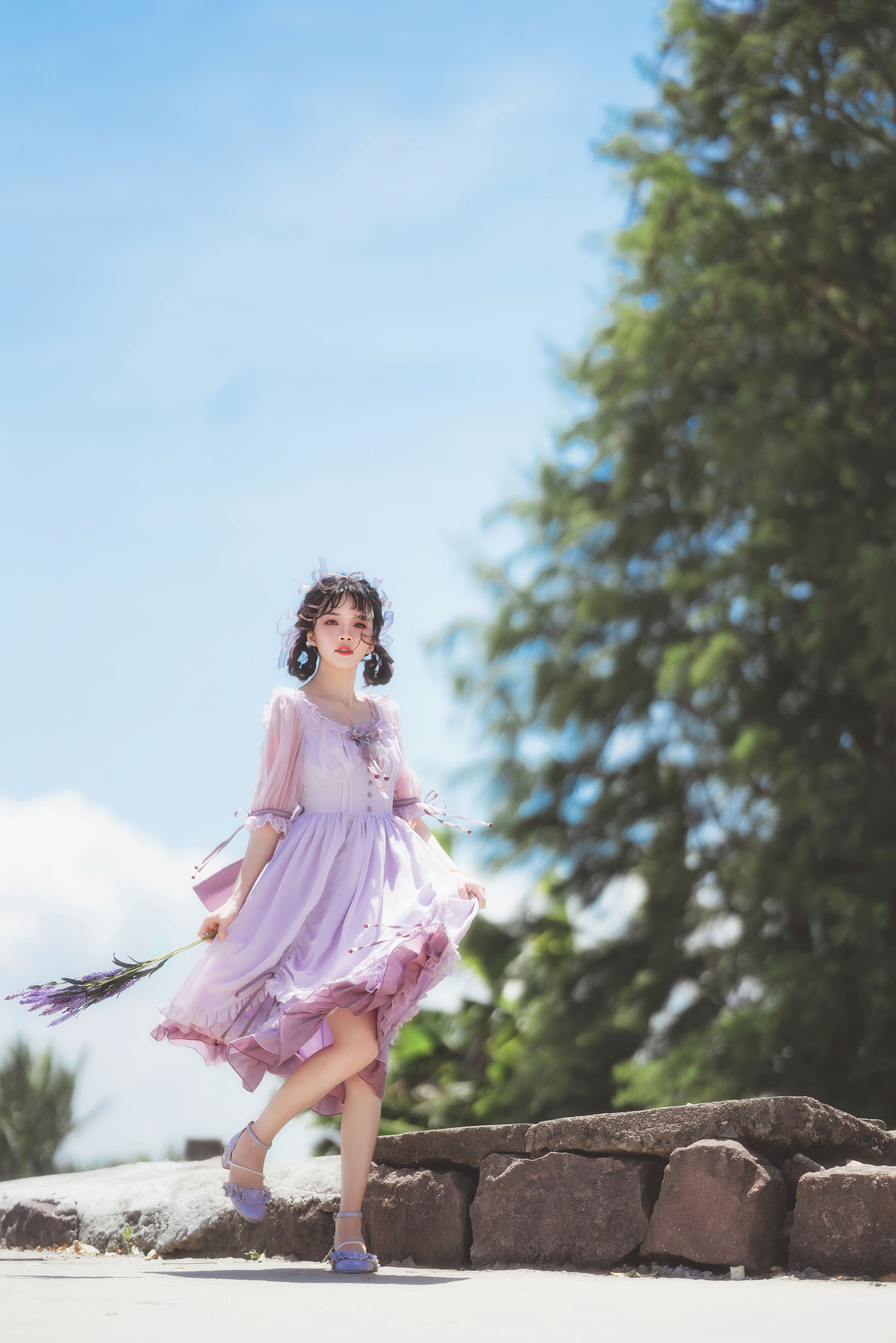 桜桃喵 – 少女之紫萱 [15P] - 秀人网免费无水印在线套图写真