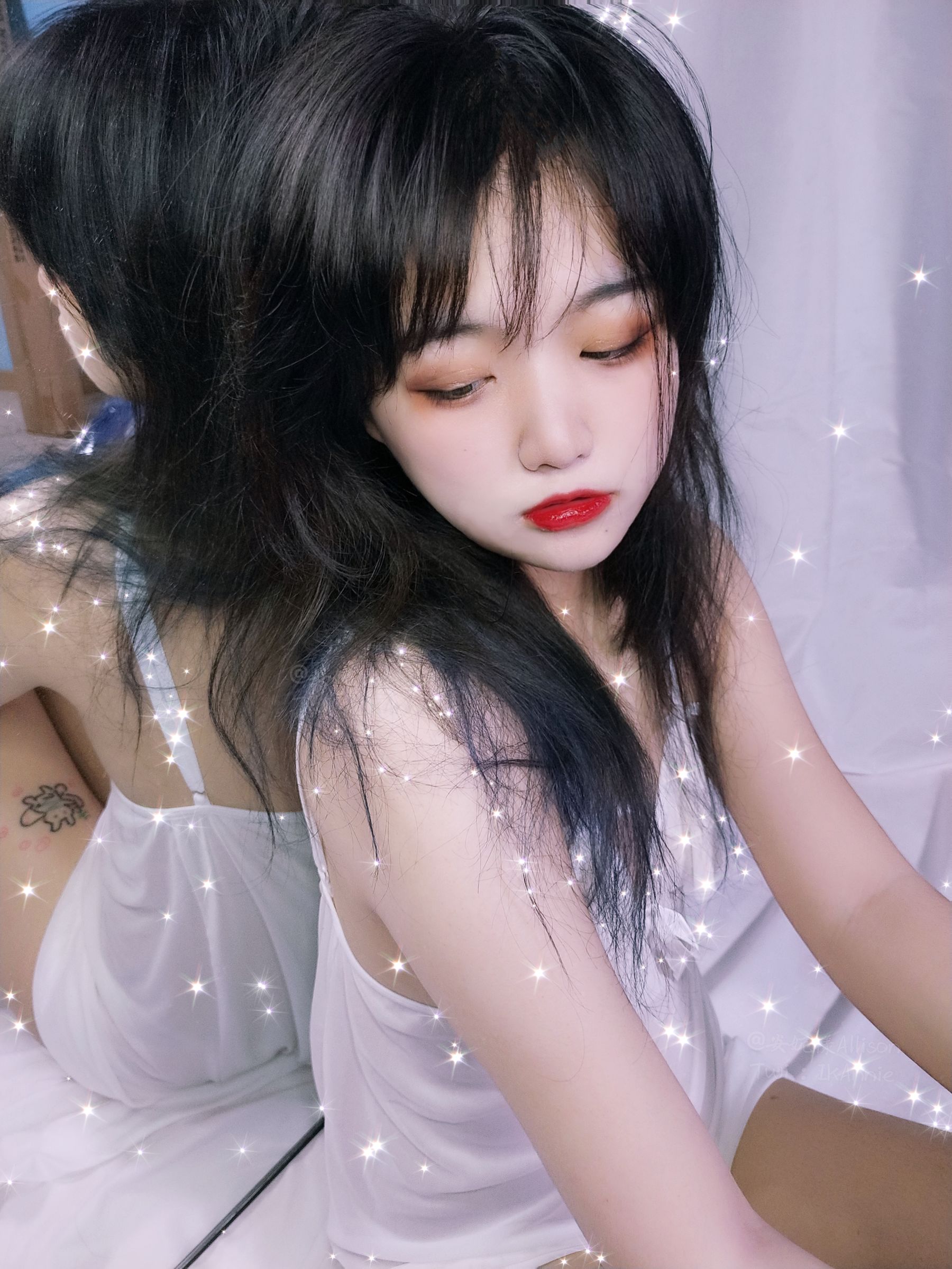 安妮 – 白色睡衣 [30P] - 秀人网免费无水印在线套图写真