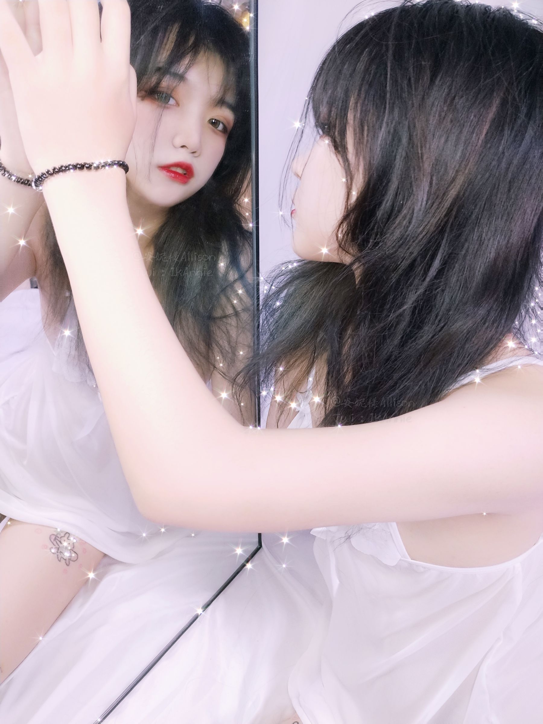 安妮 – 白色睡衣 [30P] - 秀人网免费无水印在线套图写真