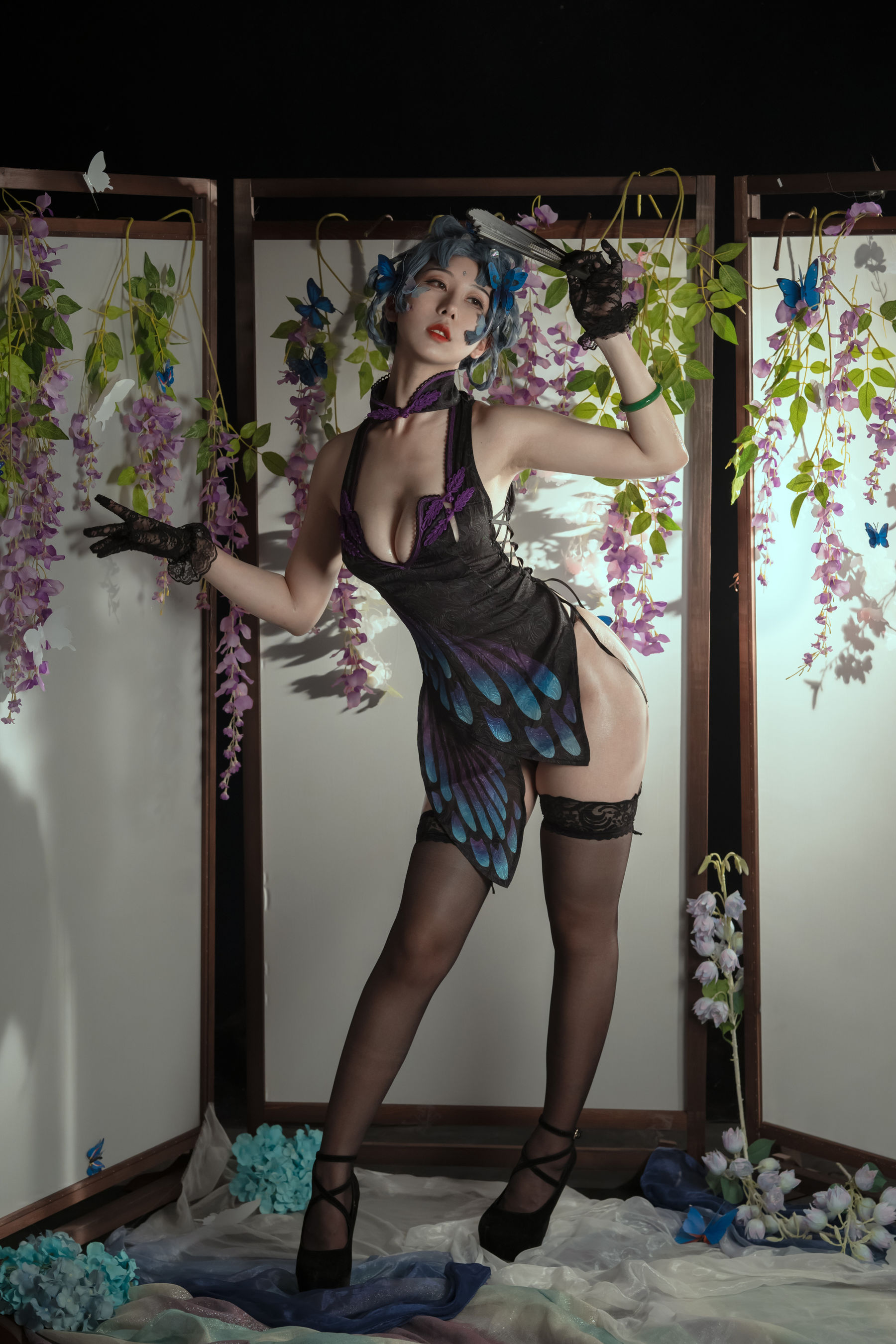 云溪溪 – 奶桃蝴蝶 [50P] - 秀人网免费无水印在线套图写真