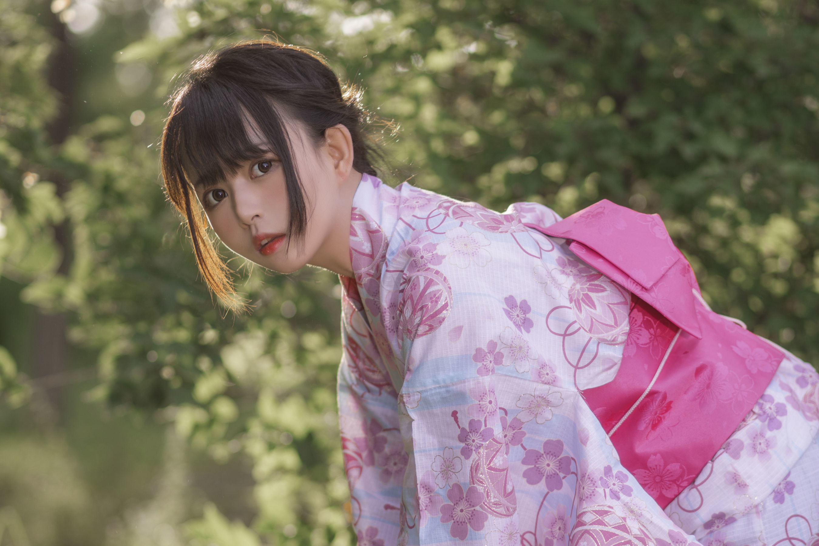 大眼萌妹黑猫猫OvO 和服超进化 [14P] - 秀人网免费无水印在线套图写真