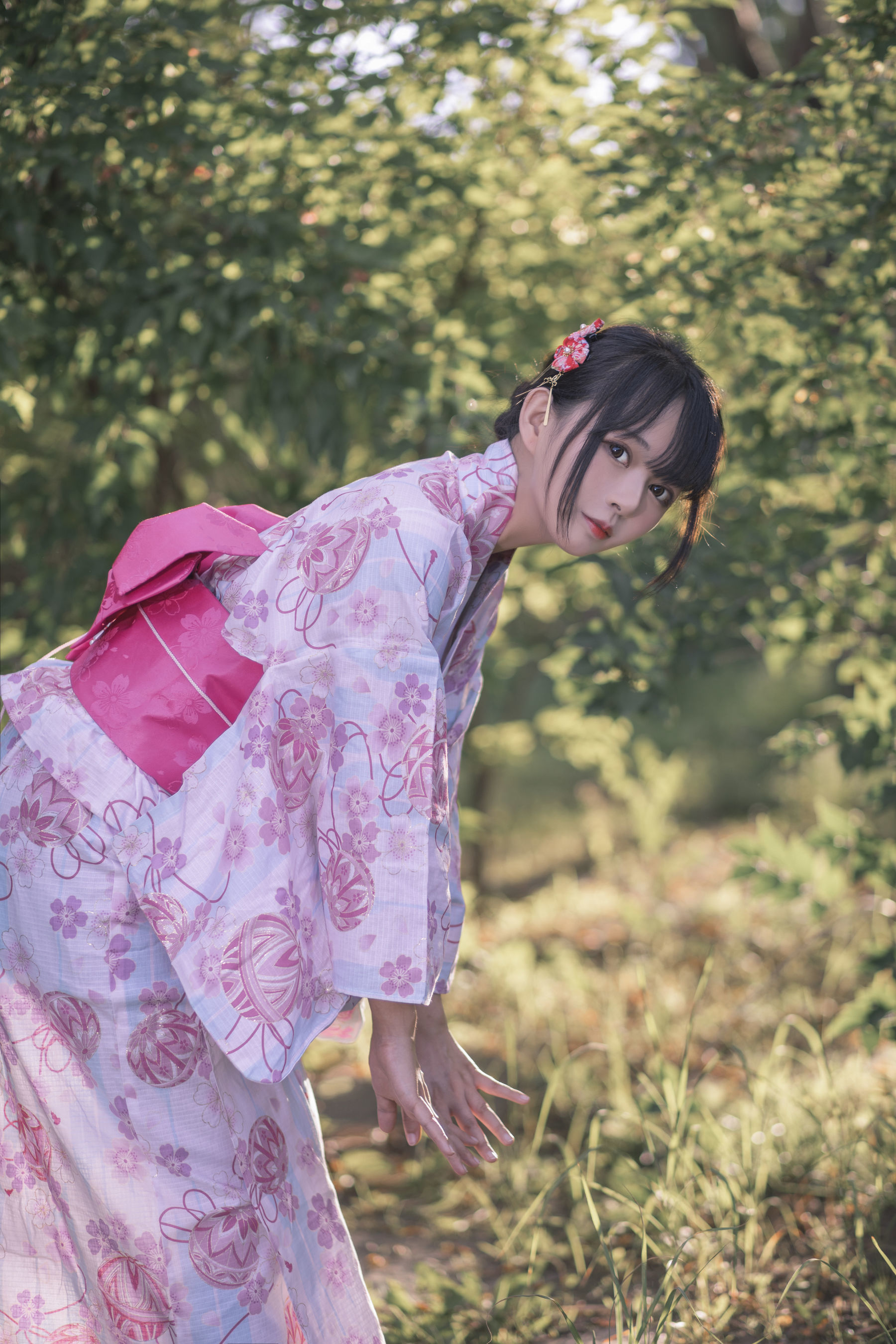 大眼萌妹黑猫猫OvO 和服超进化 [14P] - 秀人网免费无水印在线套图写真