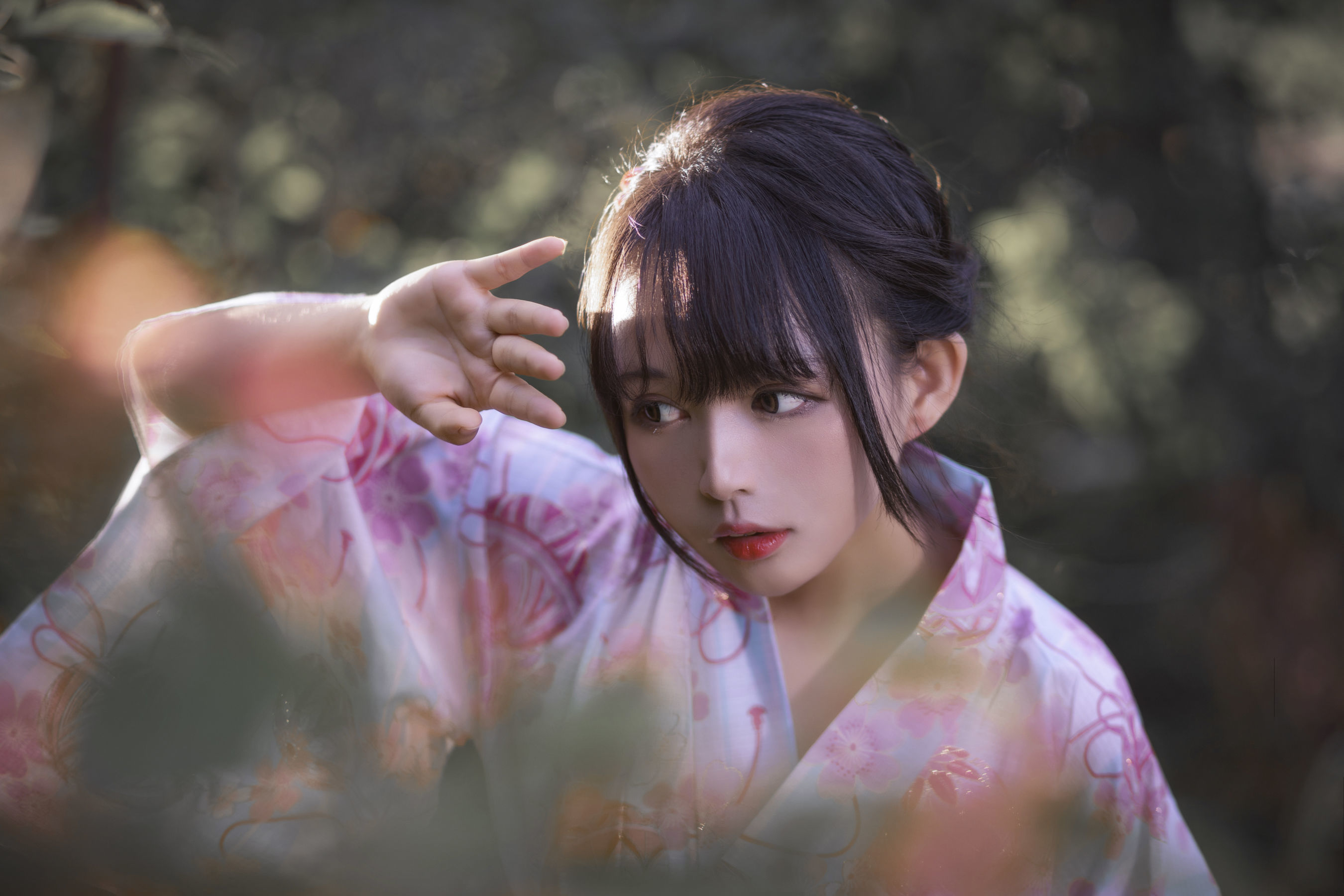 大眼萌妹黑猫猫OvO 和服超进化 [14P] - 秀人网免费无水印在线套图写真