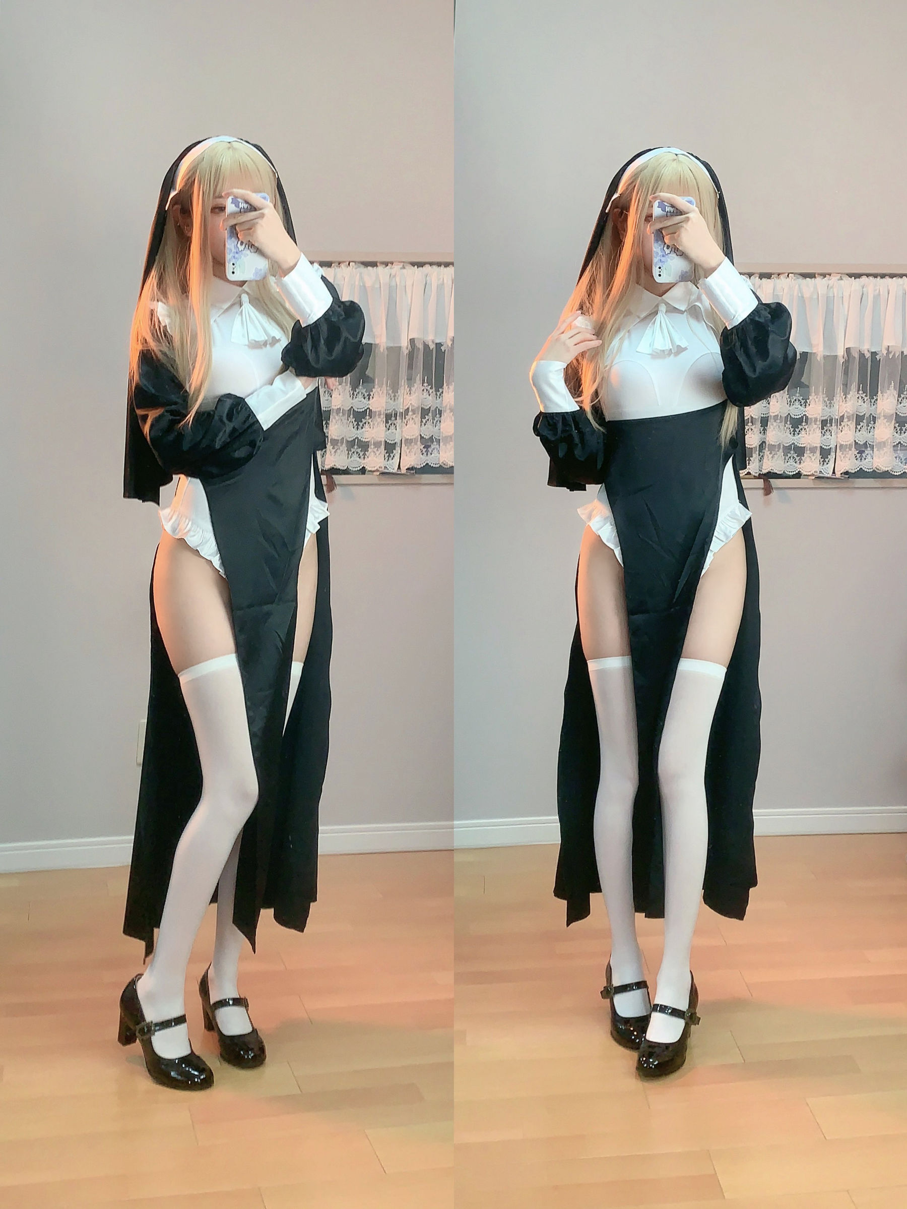 千阳(ちよ) – 修女 [17P] - 秀人网免费无水印在线套图写真