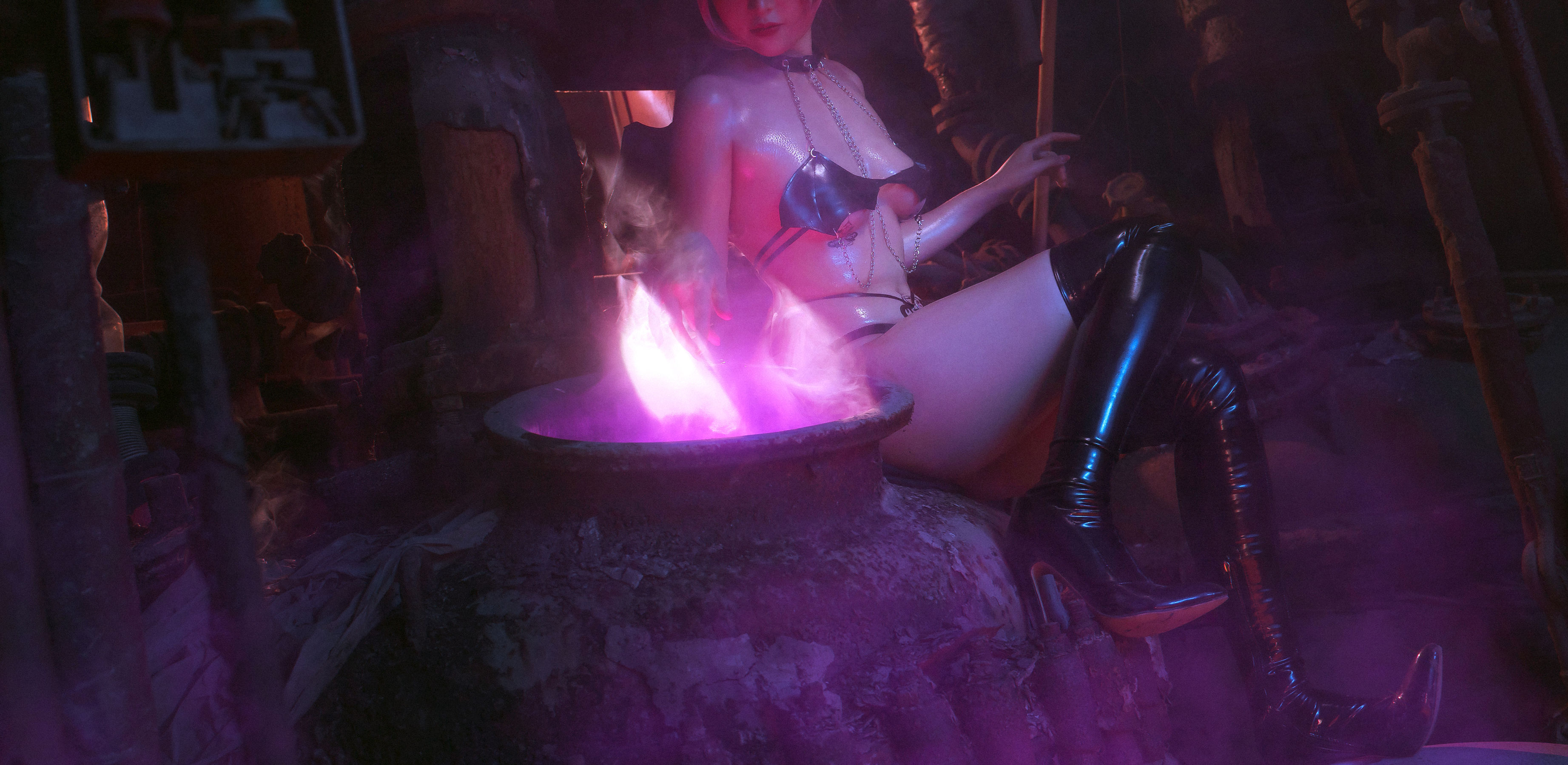 爆机少女喵小吉 – 魅魔 [16P] - 秀人网免费无水印在线套图写真