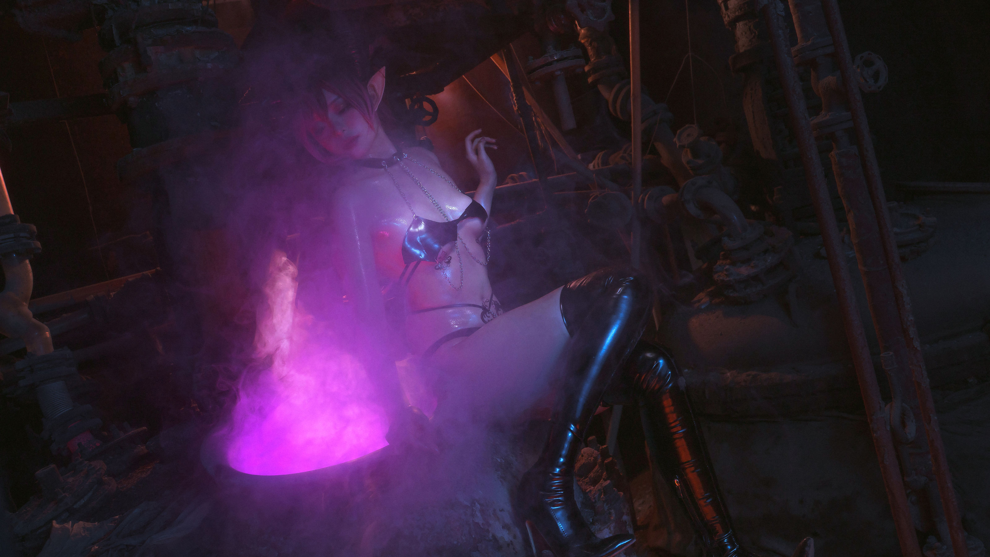 爆机少女喵小吉 – 魅魔 [16P] - 秀人网免费无水印在线套图写真