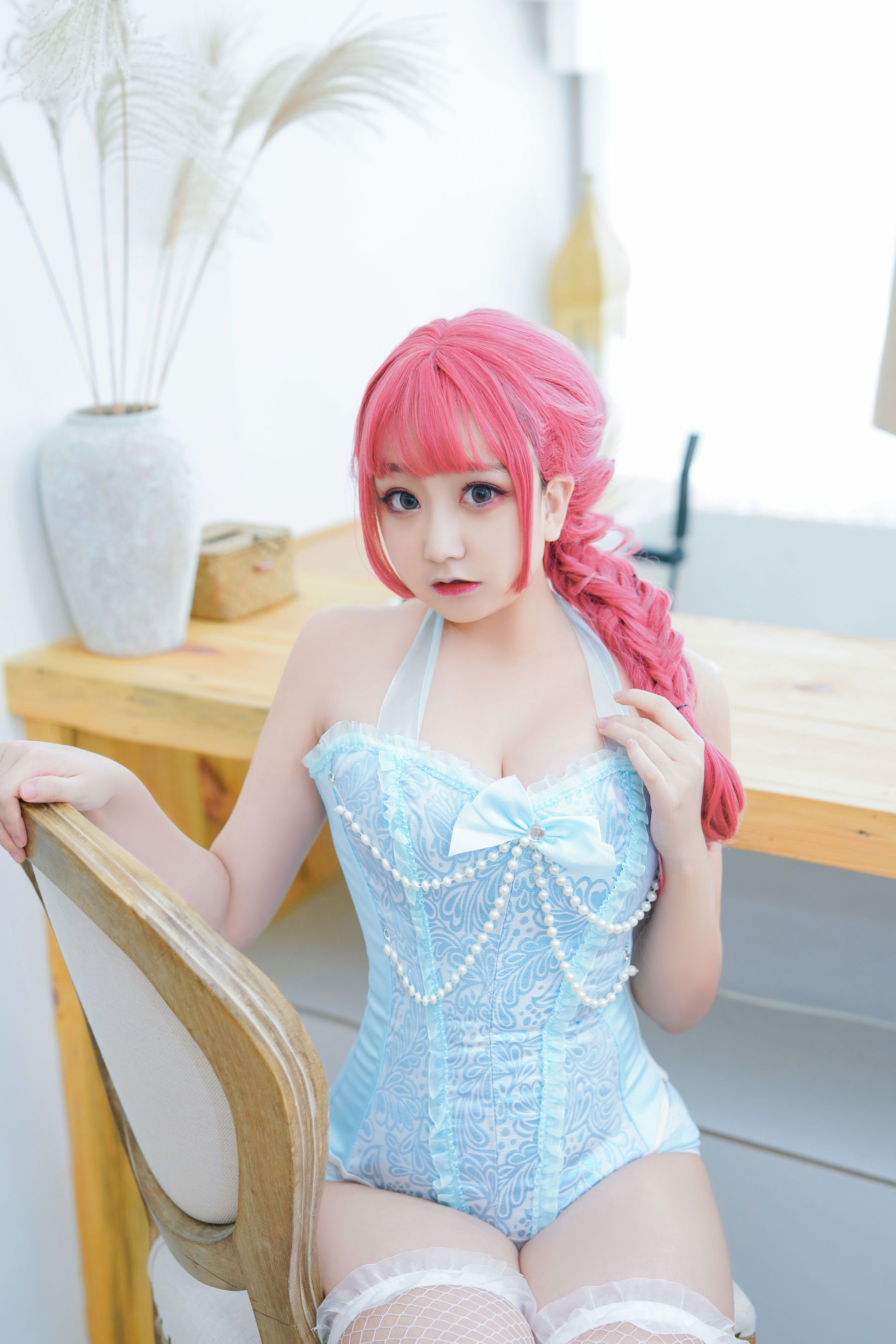 动漫博主恩田直幸 – 蓝色束缚 [55P] - 秀人网免费无水印在线套图写真