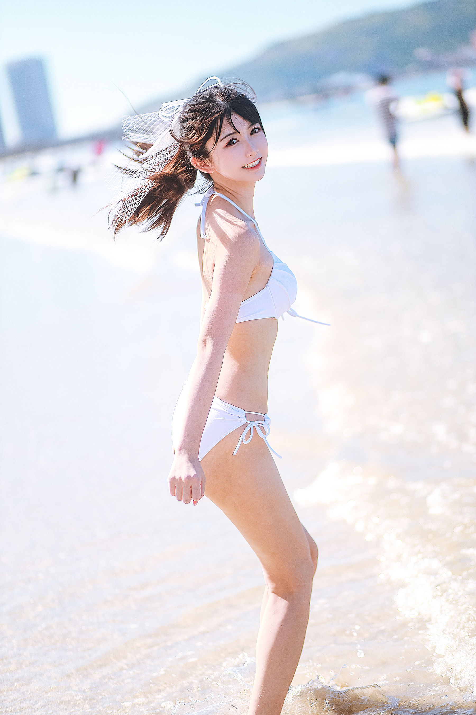 超人气Coser鳗鱼霏儿 – 海边 [23P] - 秀人网免费无水印在线套图写真