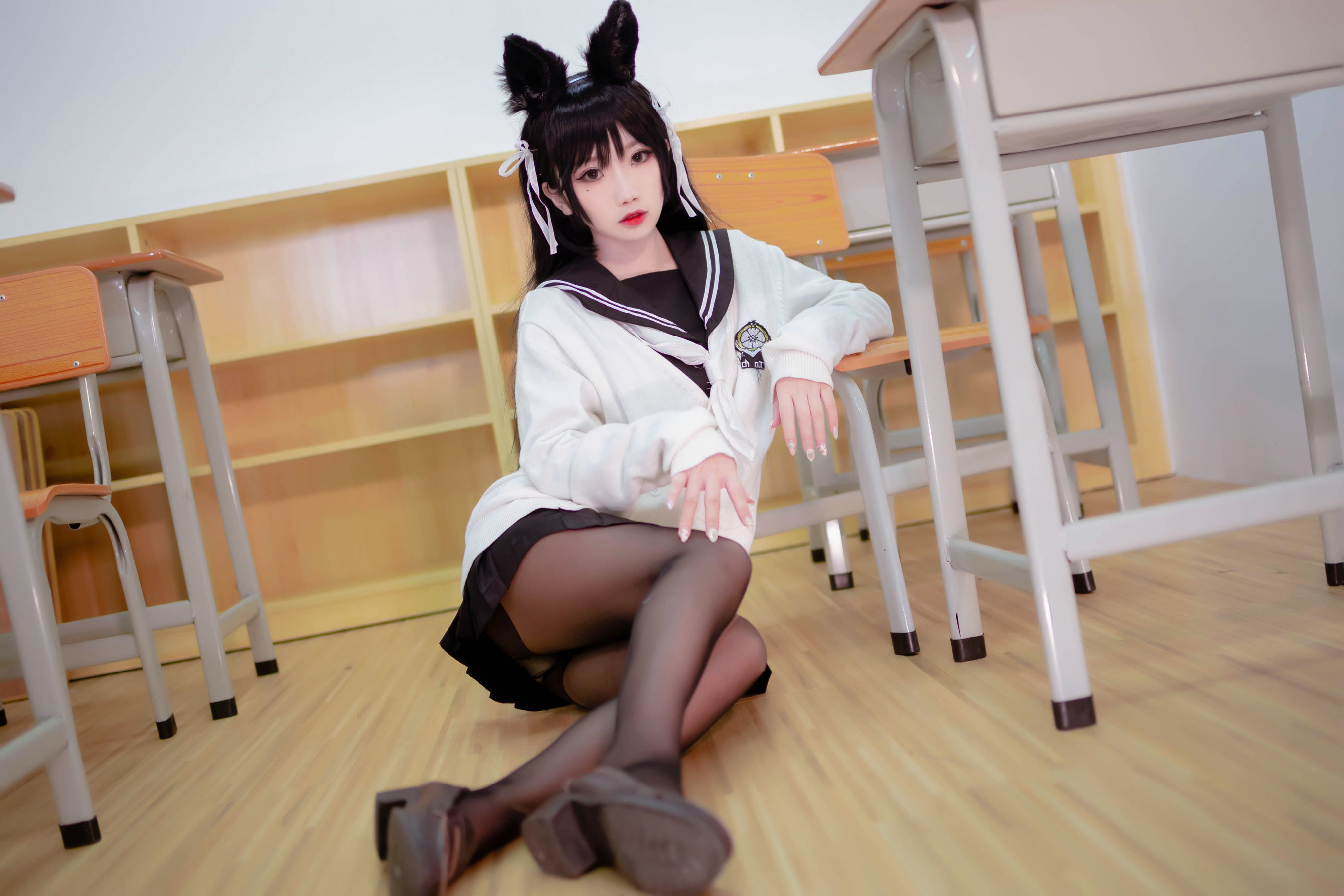 [萝莉COS] 鬼畜瑶 – JK制服 [22P] - 秀人网免费无水印在线套图写真