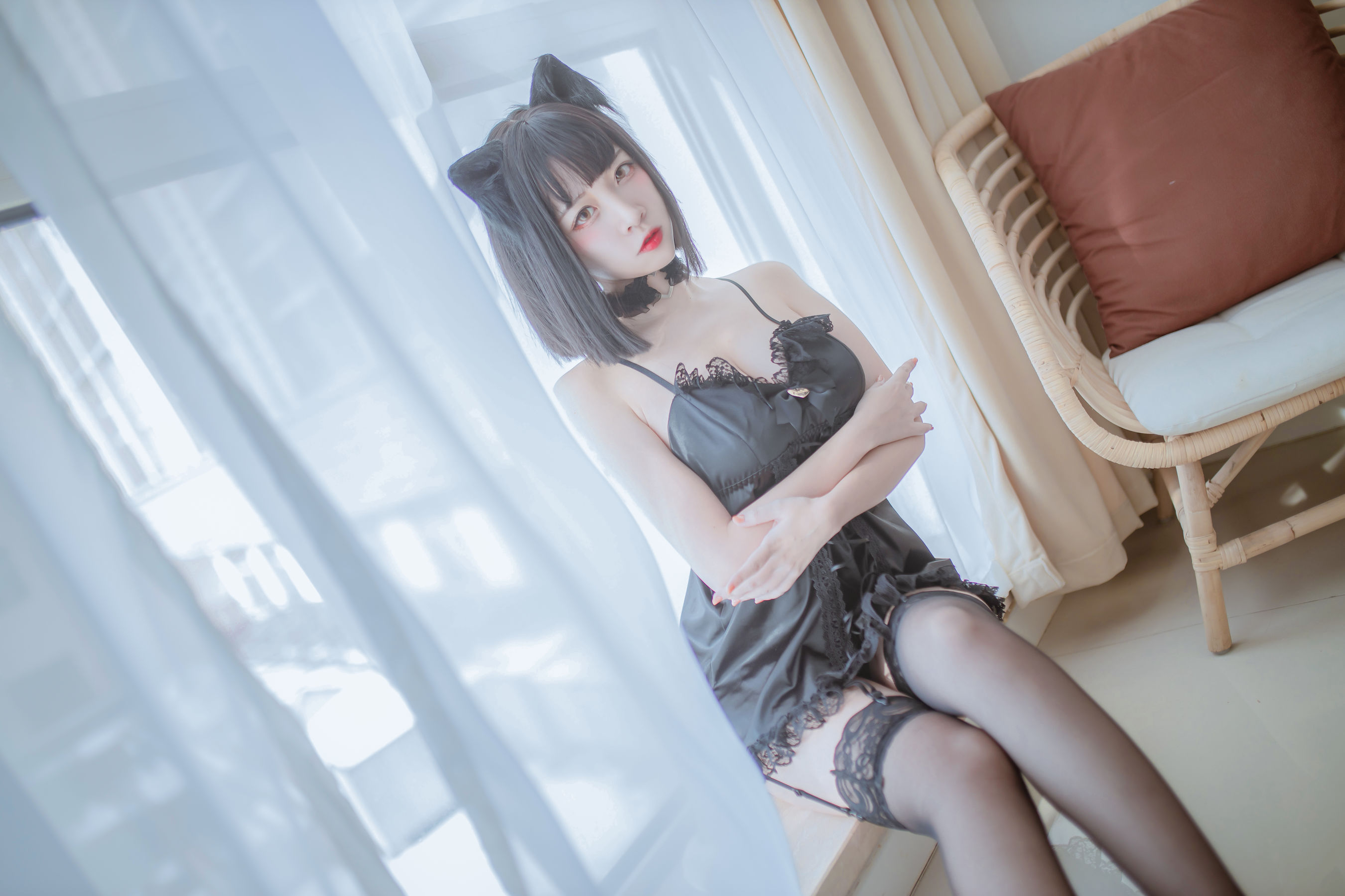 Cosplay日奈娇 私房双人猫耳 [43P] - 秀人网免费无水印在线套图写真