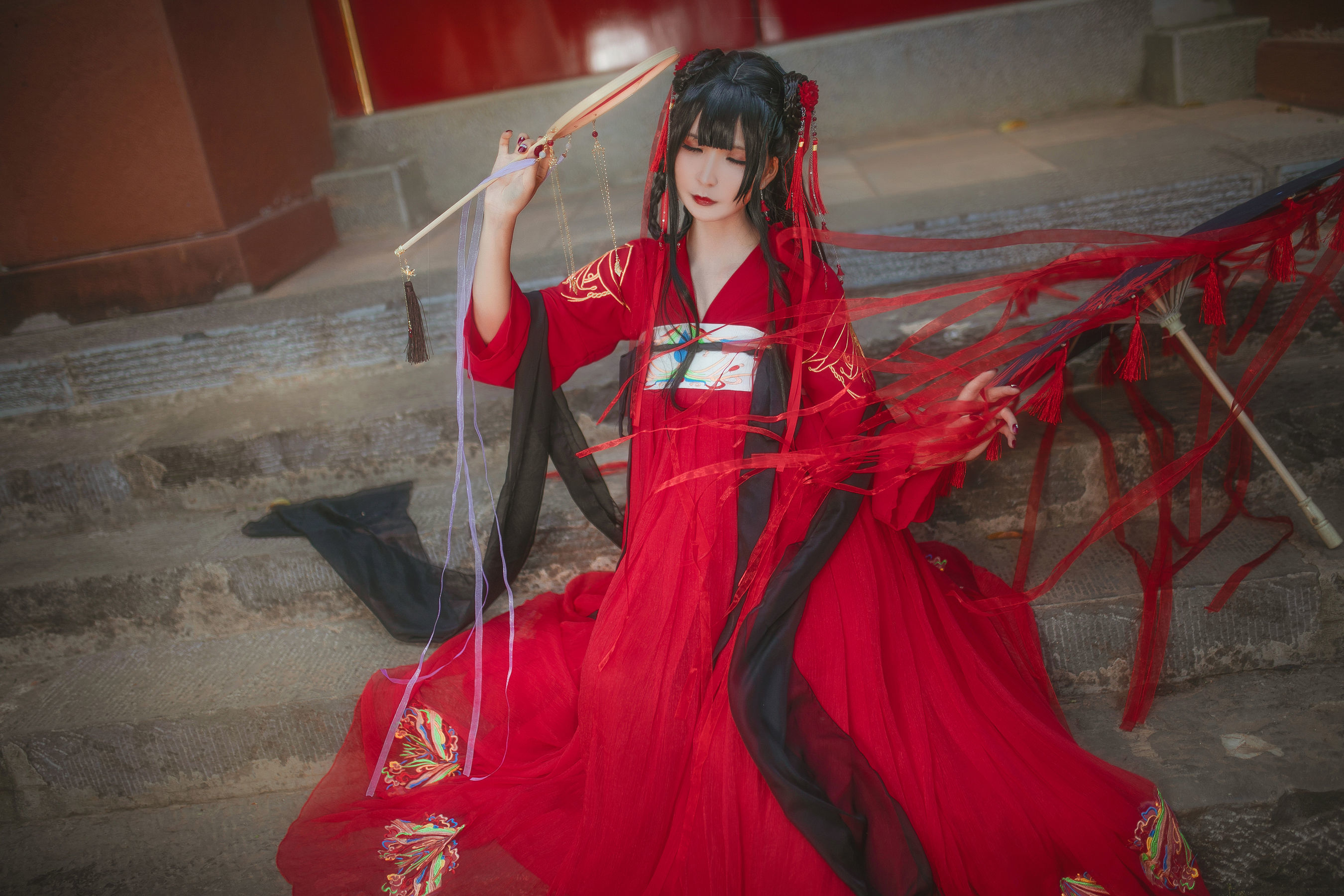 动漫博主北之北 – 汉服 [9P] - 秀人网免费无水印在线套图写真