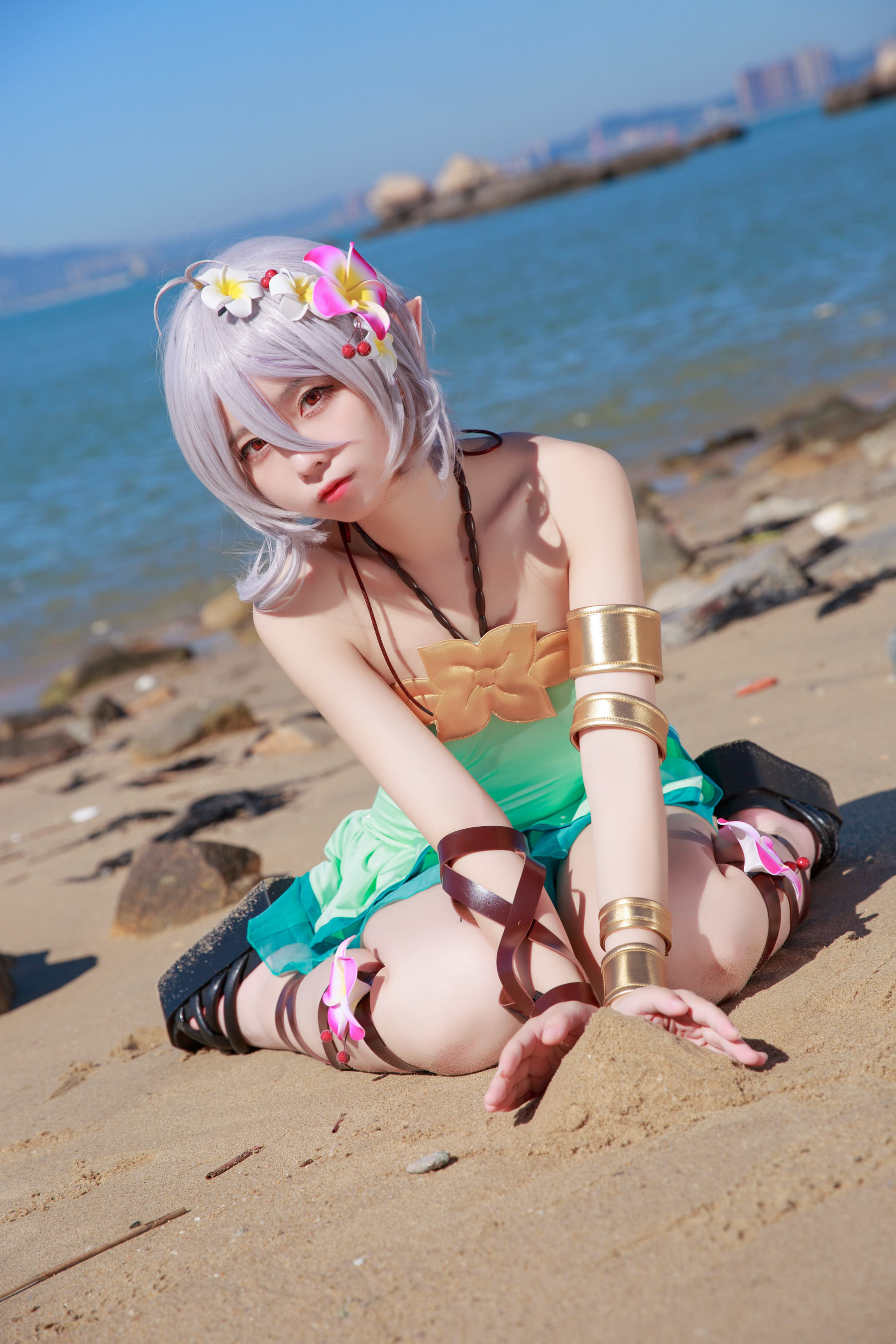 动漫博主G44不会受伤 – 可可萝 泳衣 [11P] - 秀人网免费无水印在线套图写真