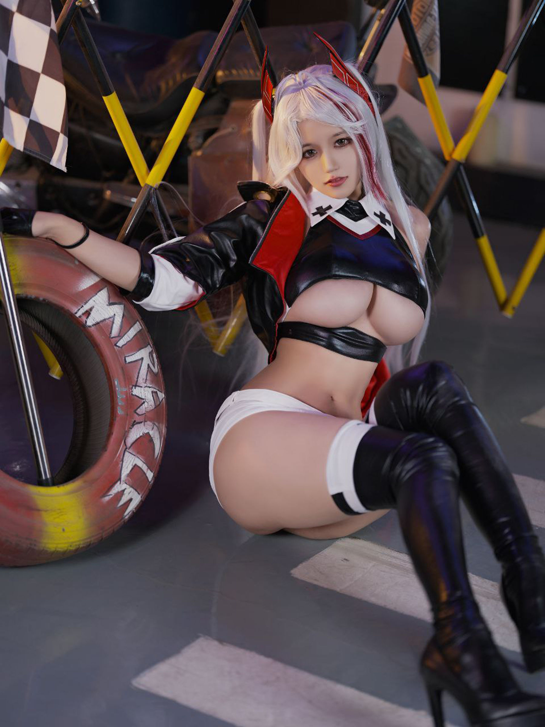 动漫博主小仓千代w – 舰长图 赛车欧根 [21P] - 秀人网免费无水印在线套图写真