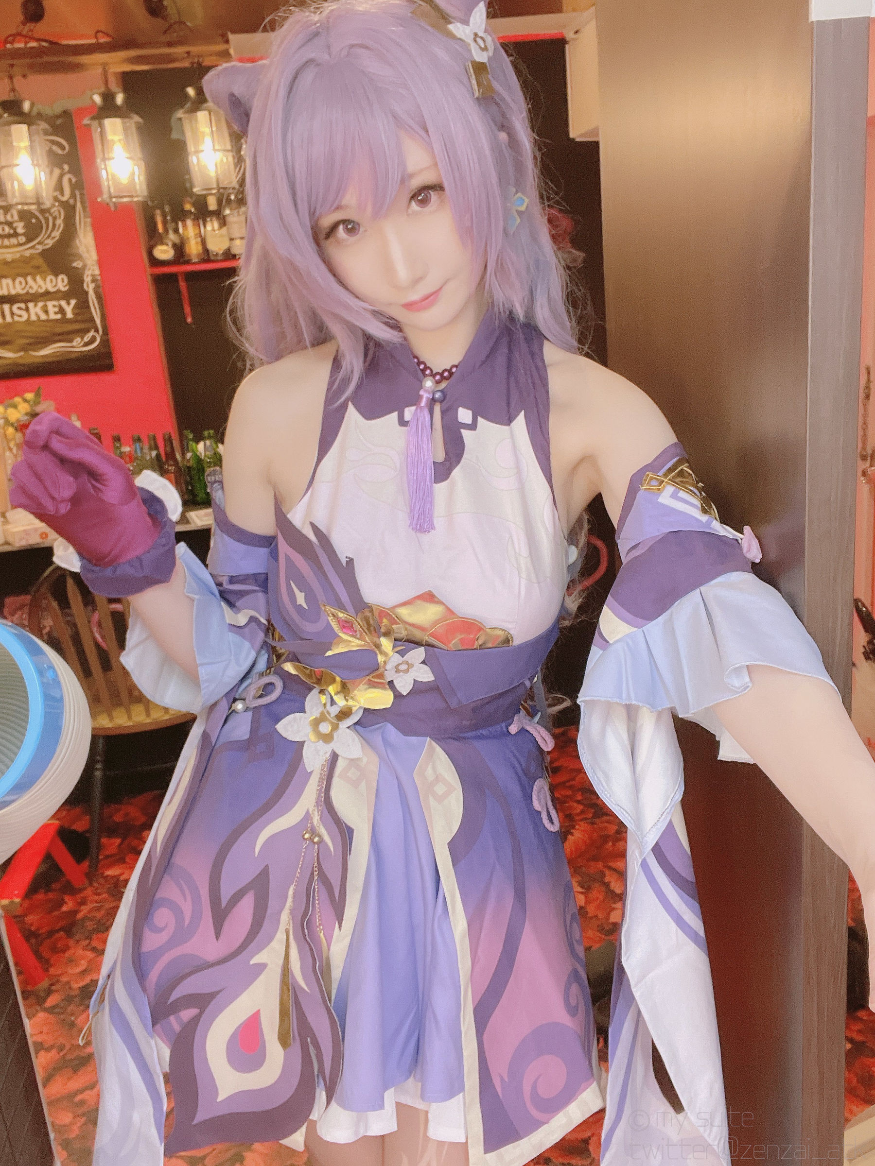 (Cosplay)[my suite] Atsuki あつき – Keqing 刻晴 (Genshin Impact) [47P] - 秀人网免费无水印在线套图写真