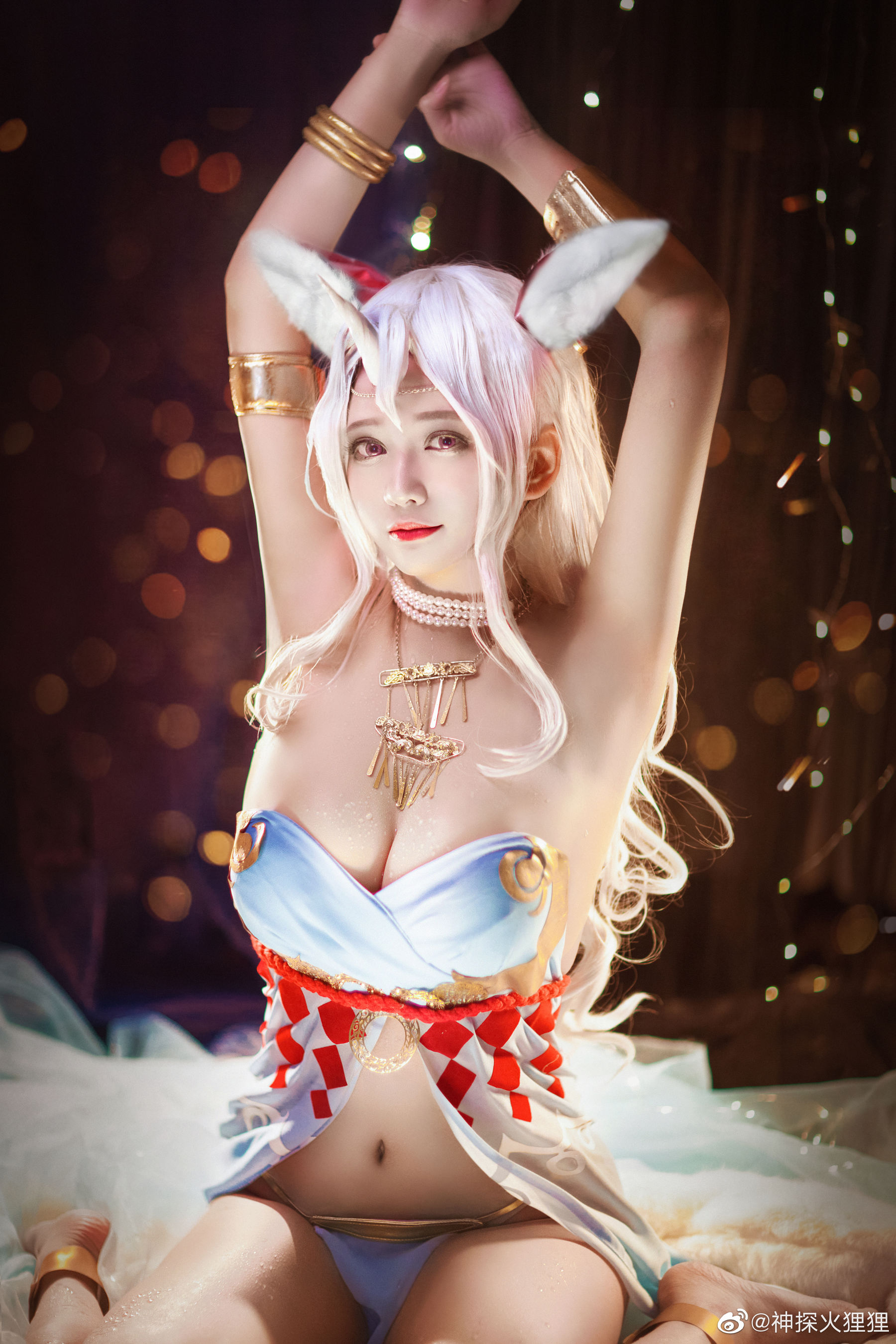 [Cosplay写真] 动漫博主神探火狸狸 – 诺拉・沐恩 睡衣 (双生视界) [9P] - 秀人网免费无水印在线套图写真