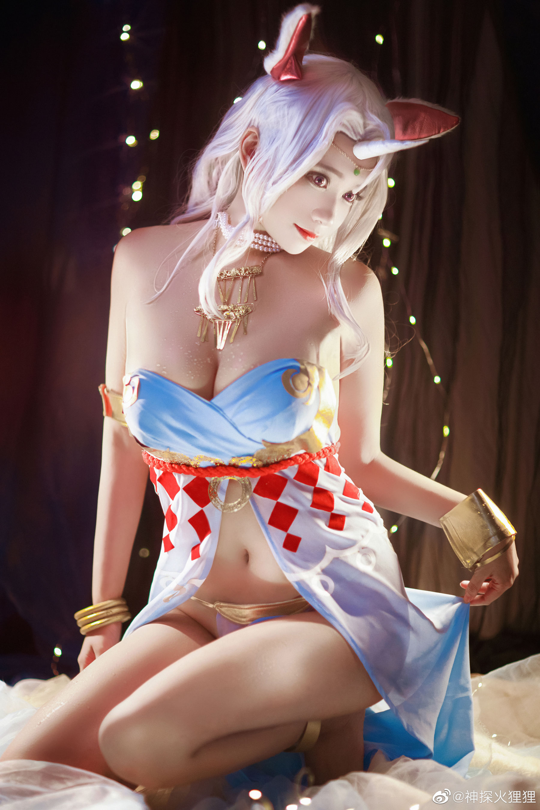 [Cosplay写真] 动漫博主神探火狸狸 – 诺拉・沐恩 睡衣 (双生视界) [9P] - 秀人网免费无水印在线套图写真