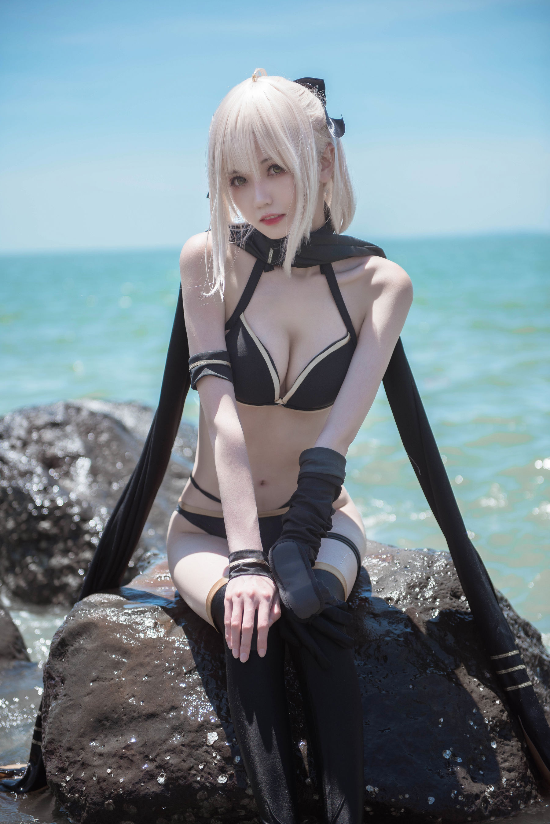 小妖精你的负卿 – 冲田总司泳装 [22P] - 秀人网免费无水印在线套图写真