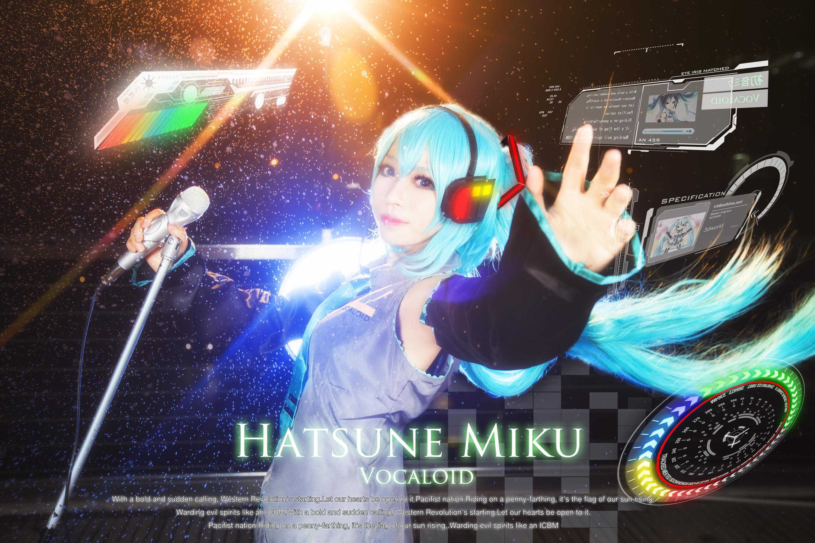 [Cosplay写真] 萌妹白易子教主 – VOCALOID [8P] - 秀人网免费无水印在线套图写真