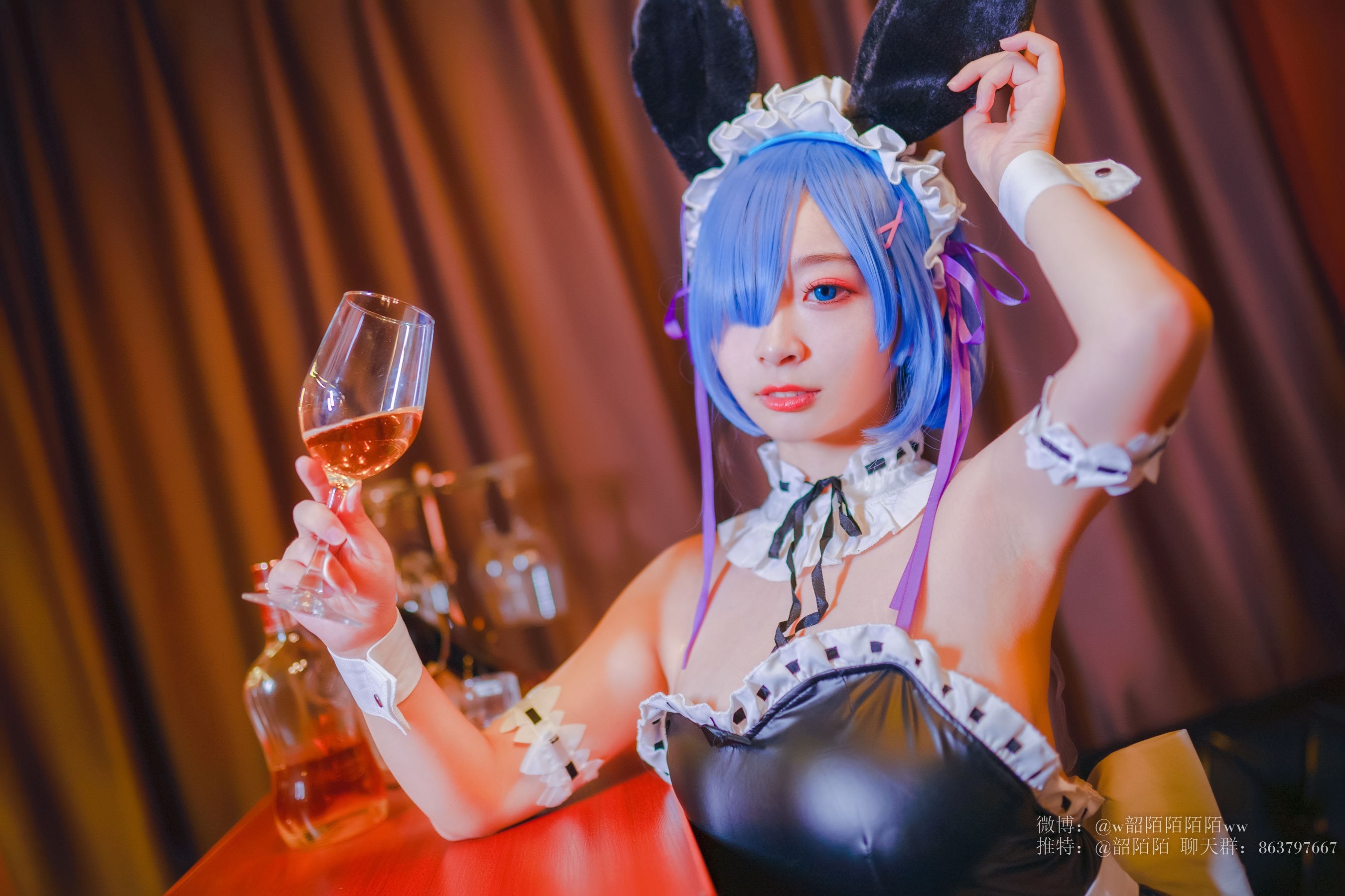 Cosplay美女韶陌陌 雷姆 [33P] - 秀人网免费无水印在线套图写真