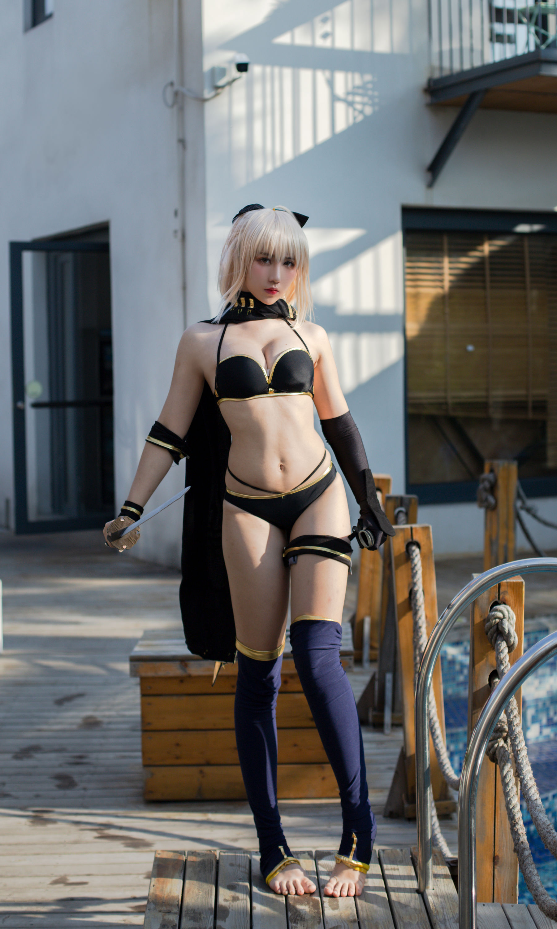 动漫博主九曲Jean – 冲田泳装 [19P] - 秀人网免费无水印在线套图写真