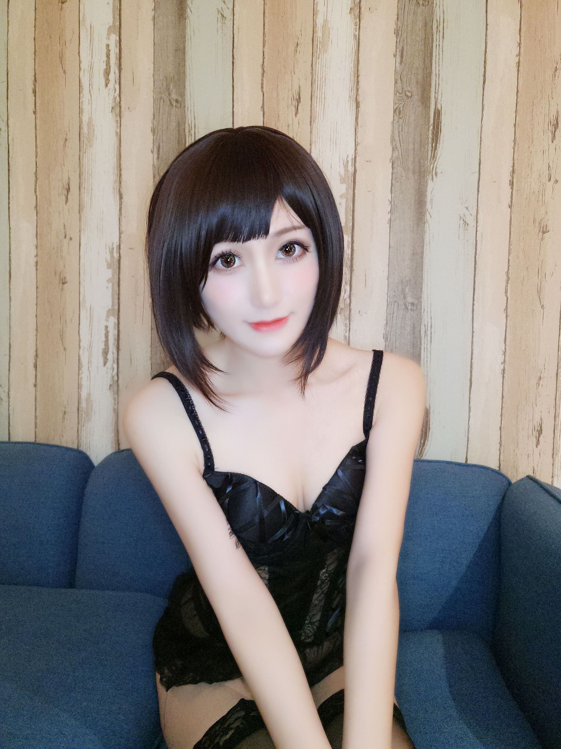 木之本果 – 黑色情趣内衣 [22P] - 秀人网免费无水印在线套图写真