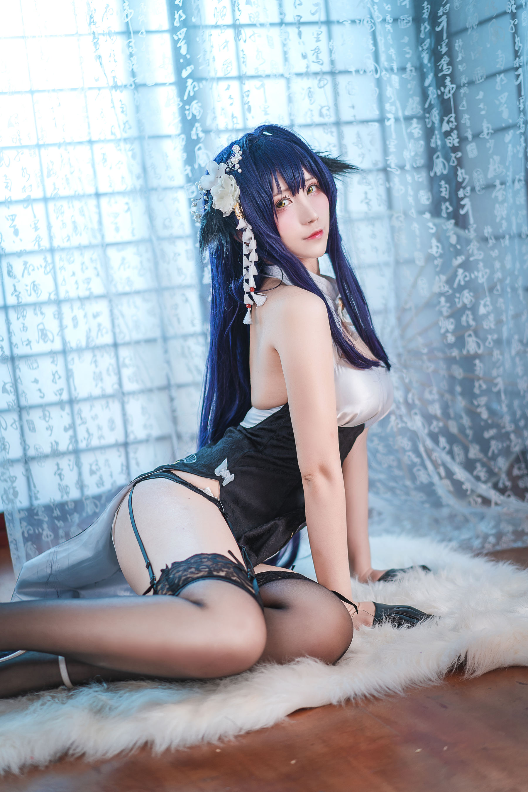 动漫博主九曲Jean – 吾妻旗袍 [28P] - 秀人网免费无水印在线套图写真