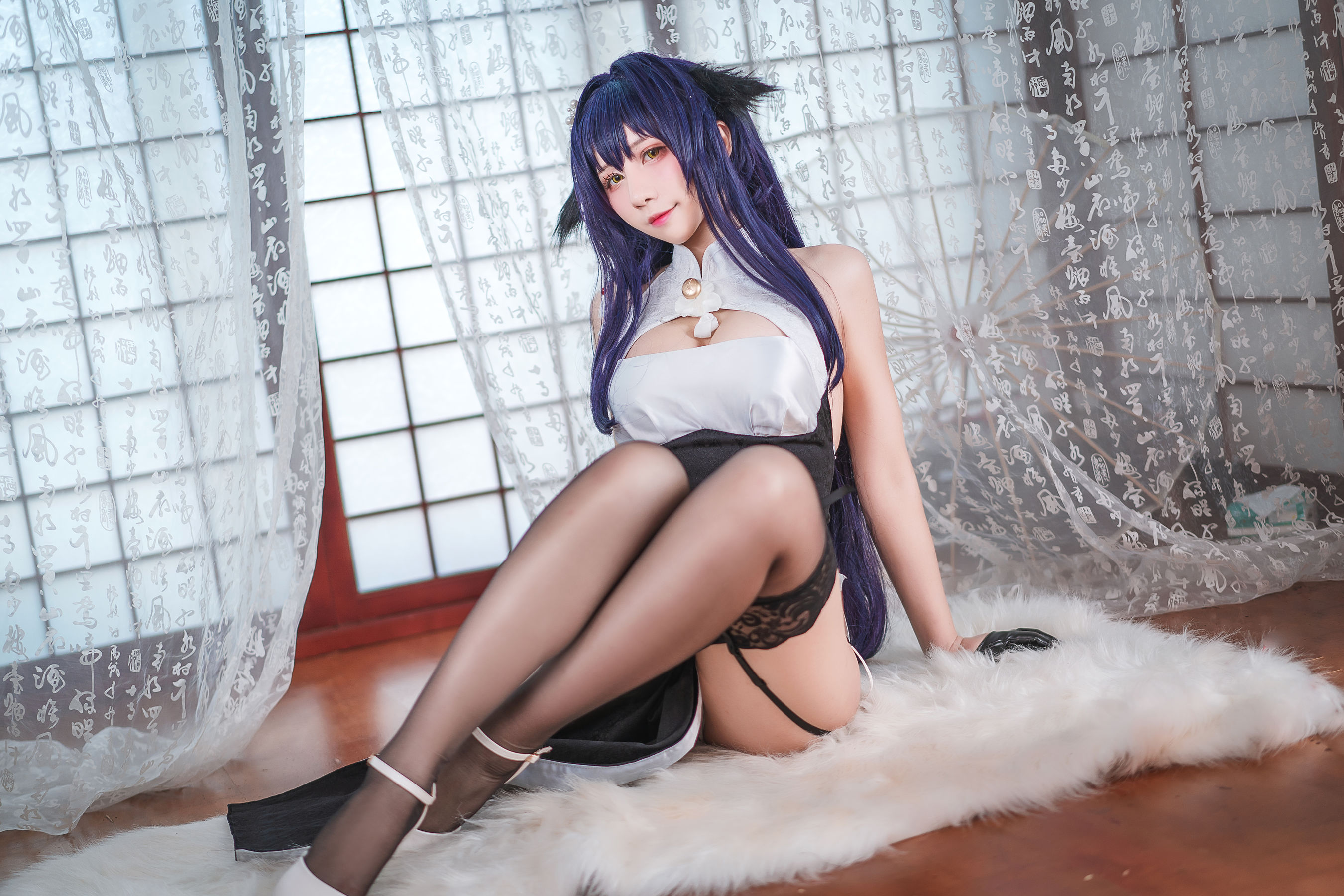 动漫博主九曲Jean – 吾妻旗袍 [28P] - 秀人网免费无水印在线套图写真