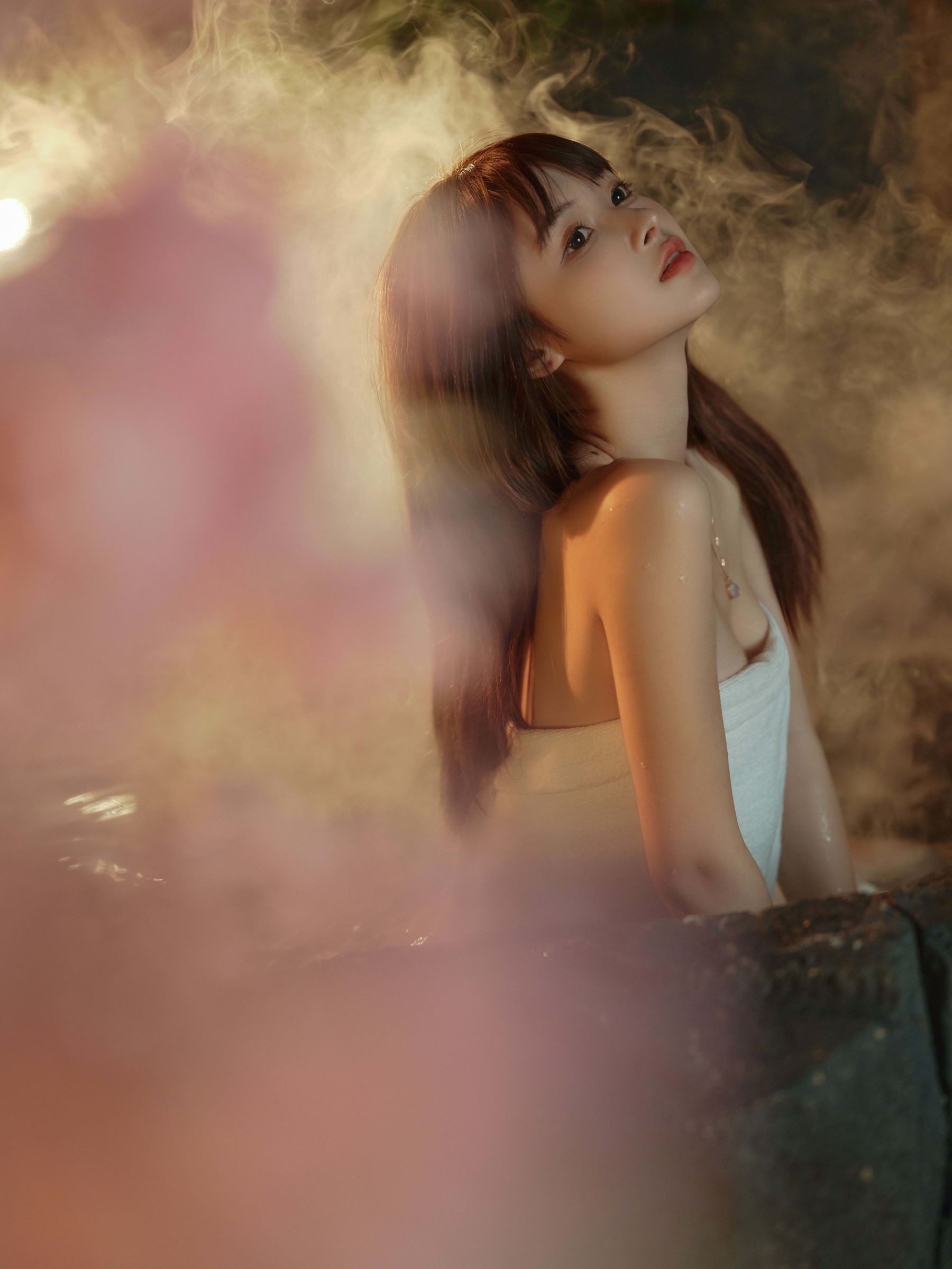 河豚抚子 – 温泉 [14P] - 秀人网免费无水印在线套图写真