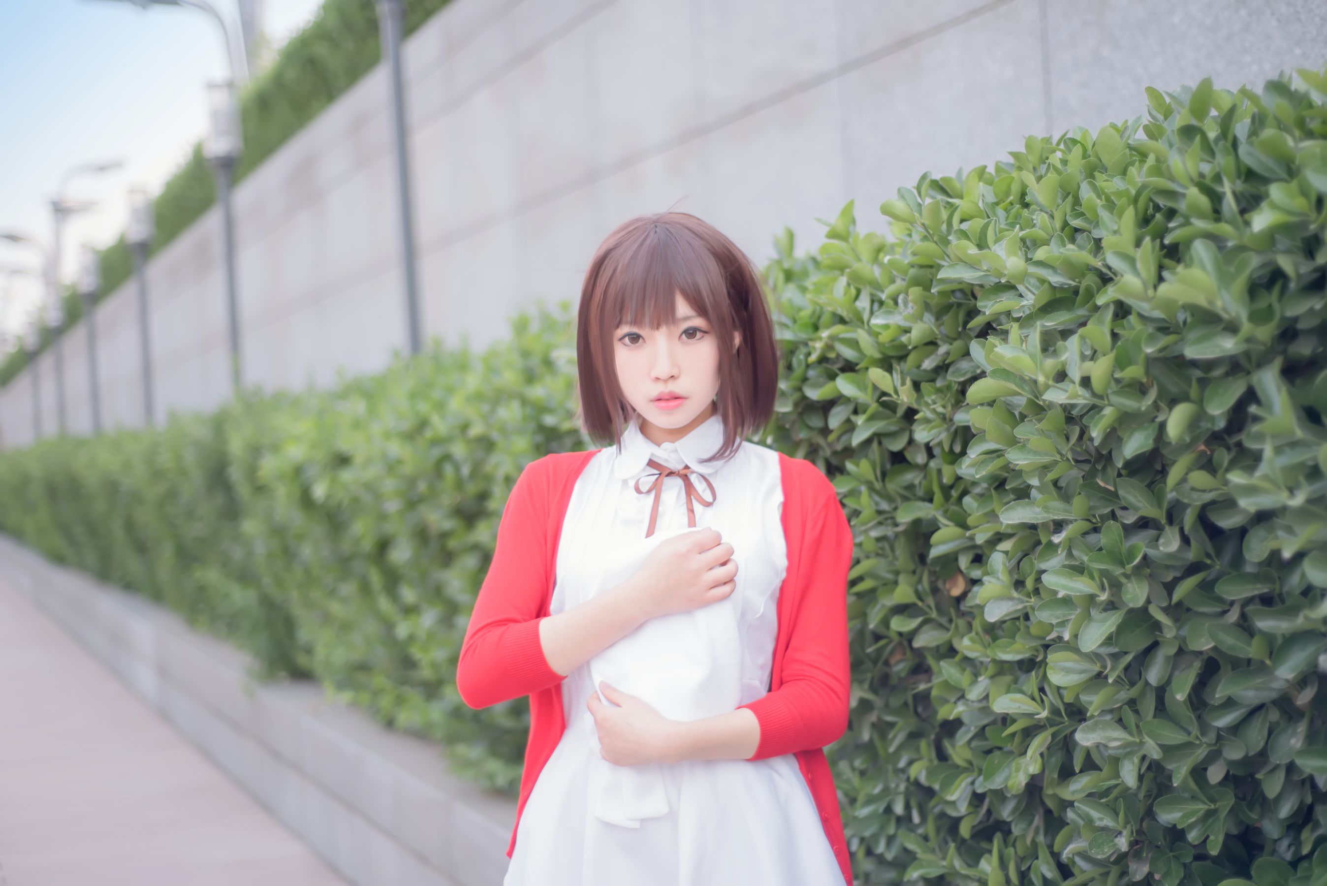 萌妹白易子教主 – 加藤惠 [12P] - 秀人网免费无水印在线套图写真